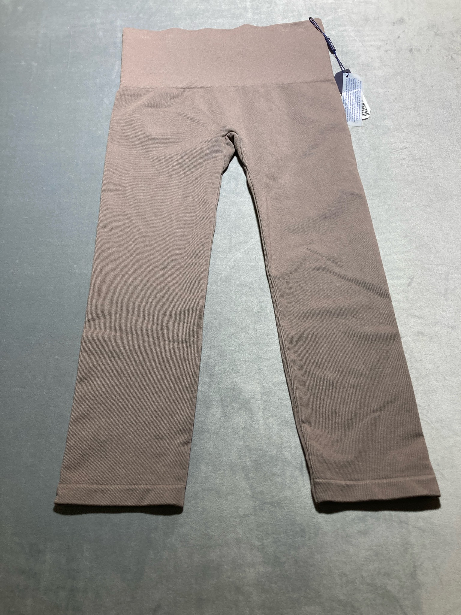 ELIETIAN Taupe Rayon Blend Leggings Size One Size