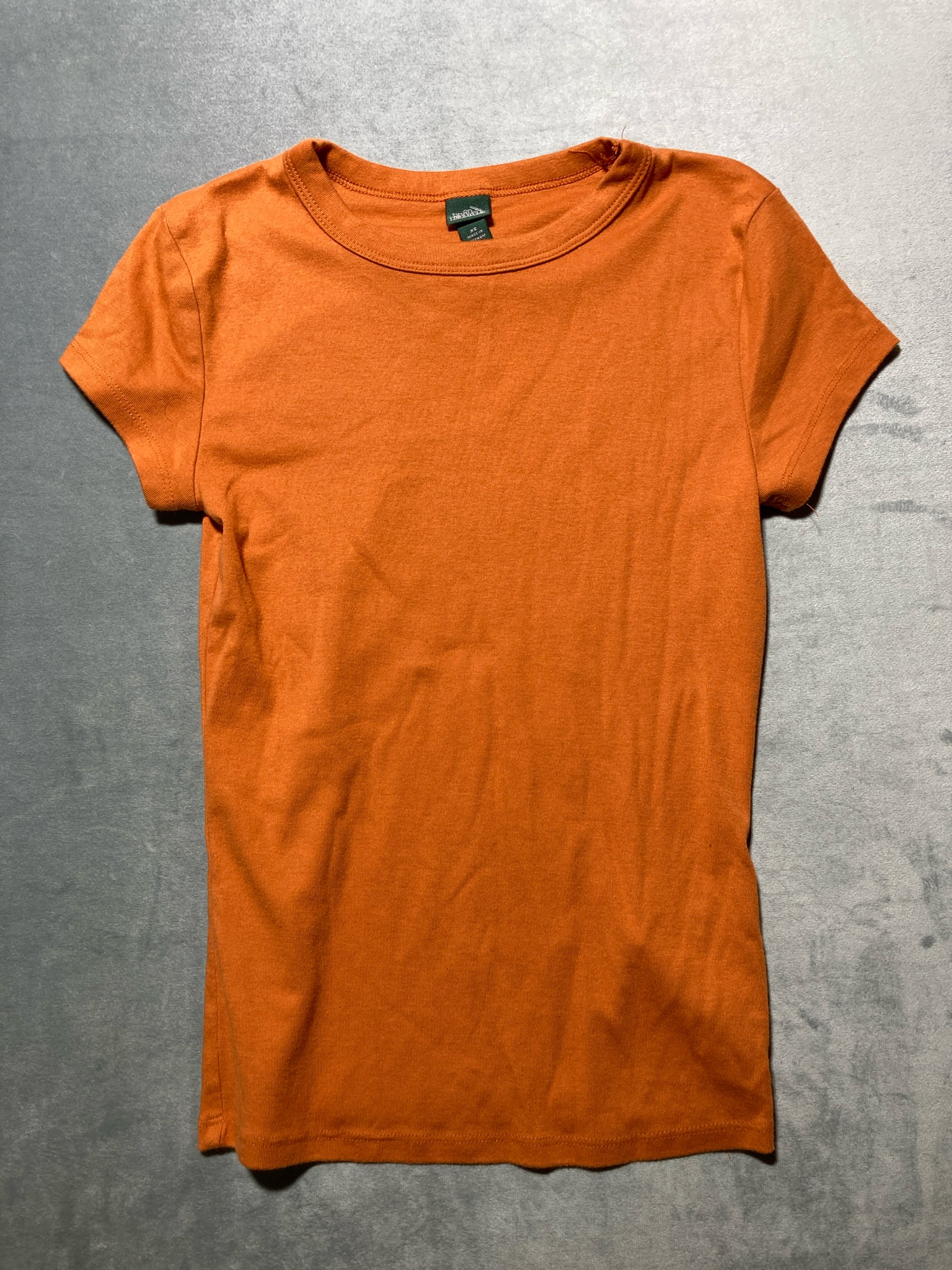 Wild Fable Rust Orange Cotton Blend T-Shirt Size XS