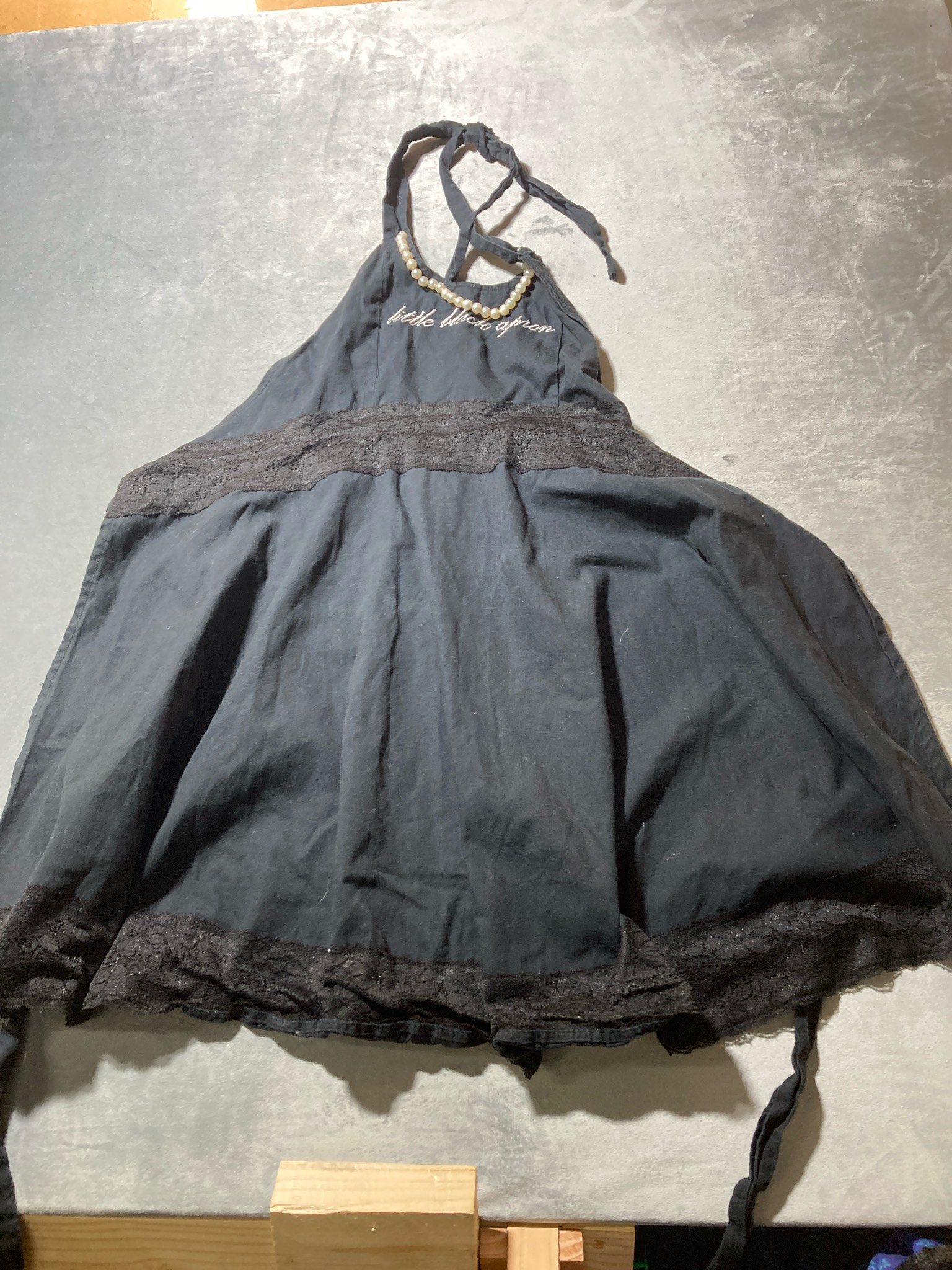 Black Halter Apron