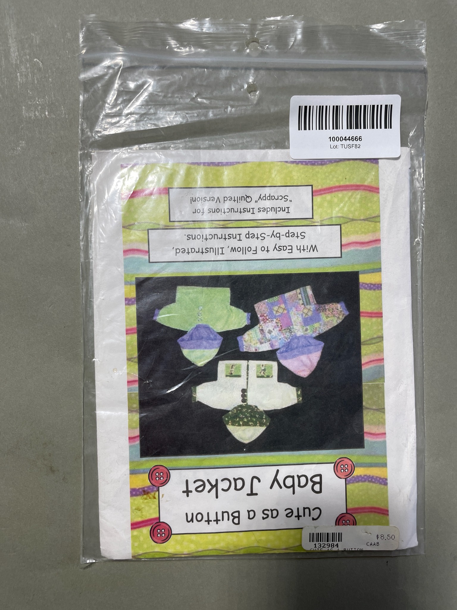 Jackie Clark Baby Jacket Sewing Pattern Size Infant-4T