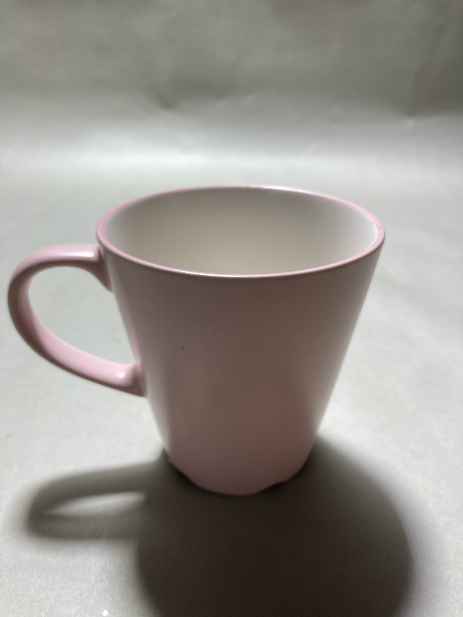 Pastel Pink Tall Ceramic Mug