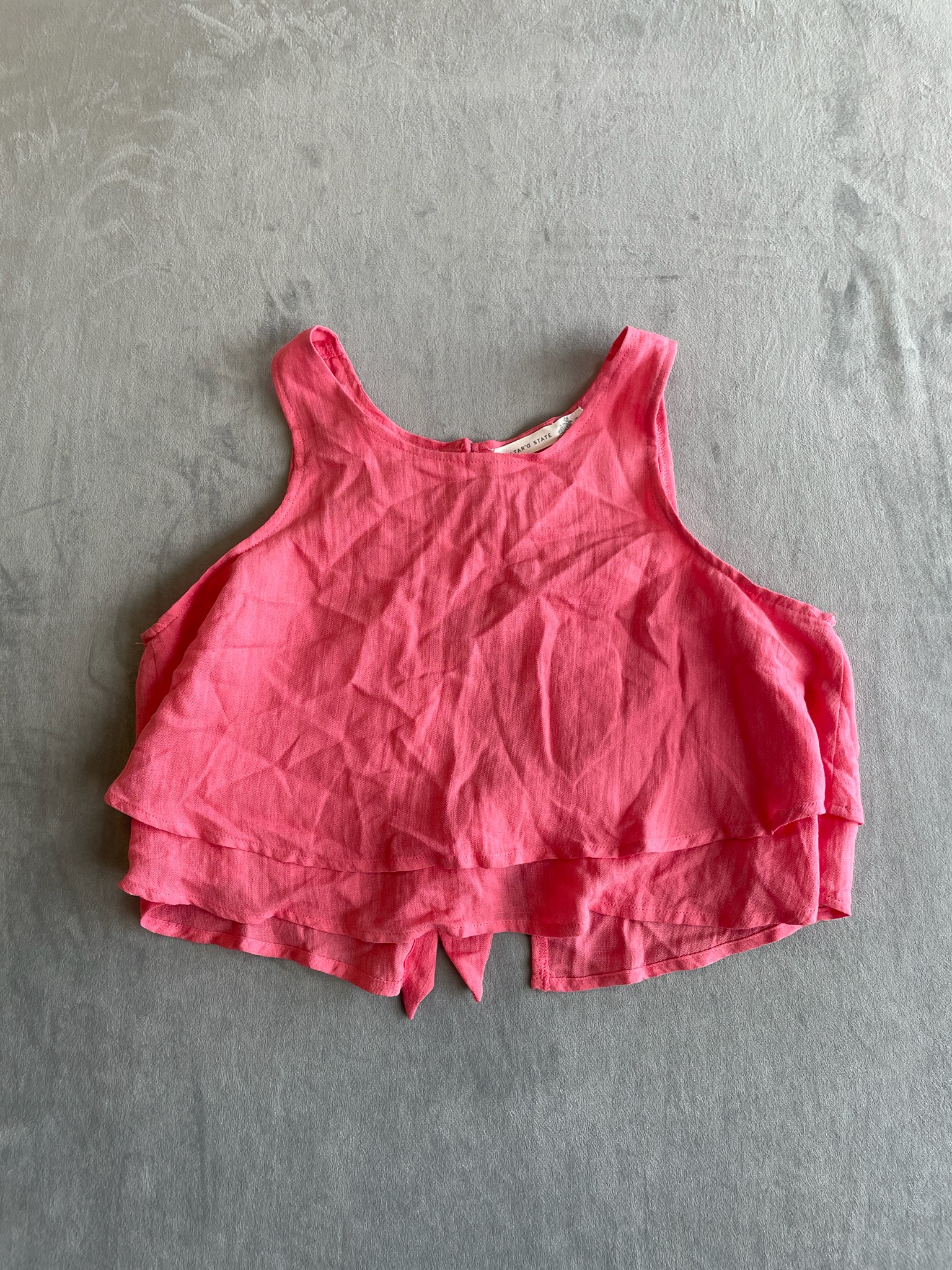 Altar'd State Coral Pink Woven Romper Size S