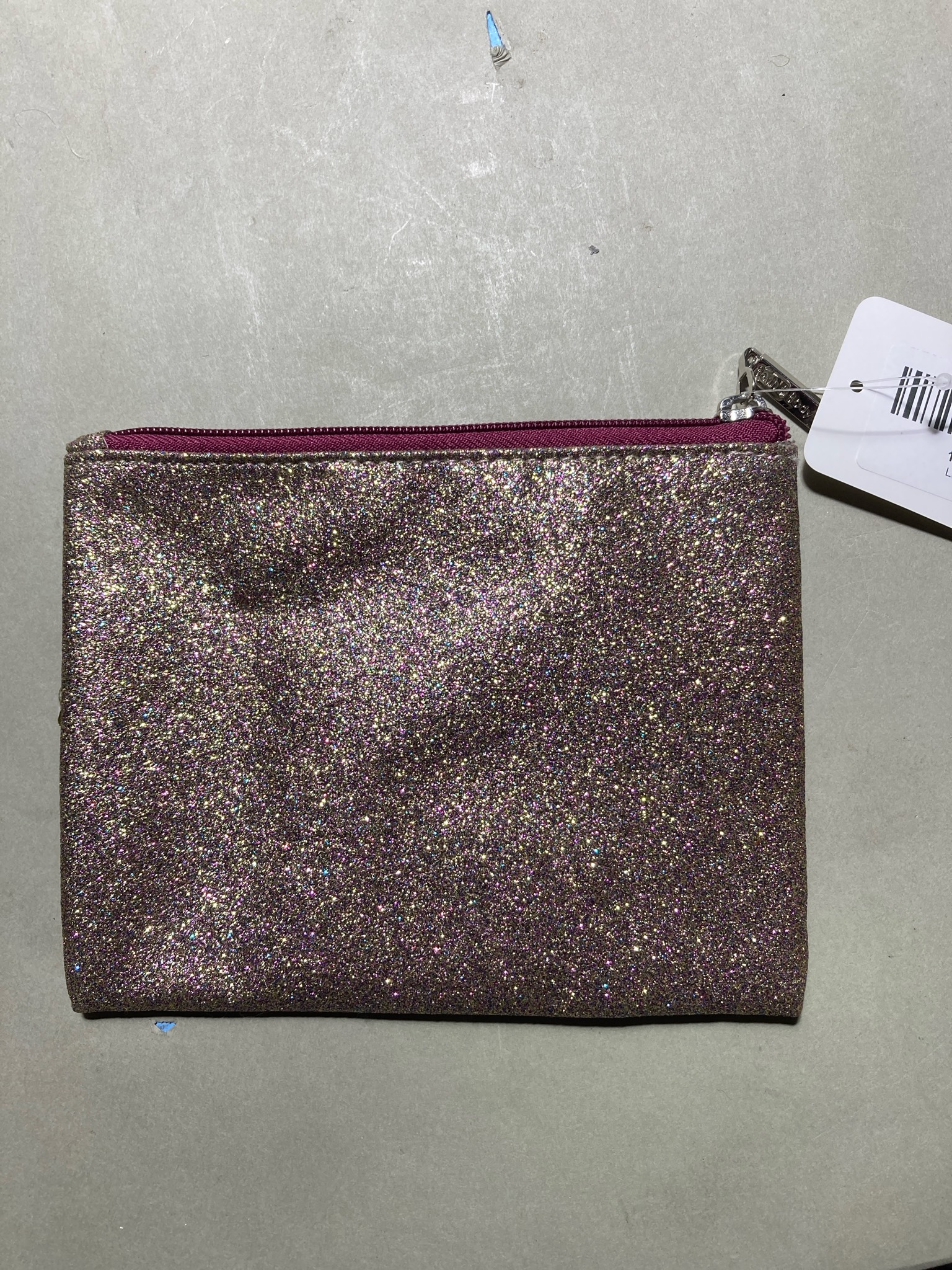 Pink Glitter Zip Pouch