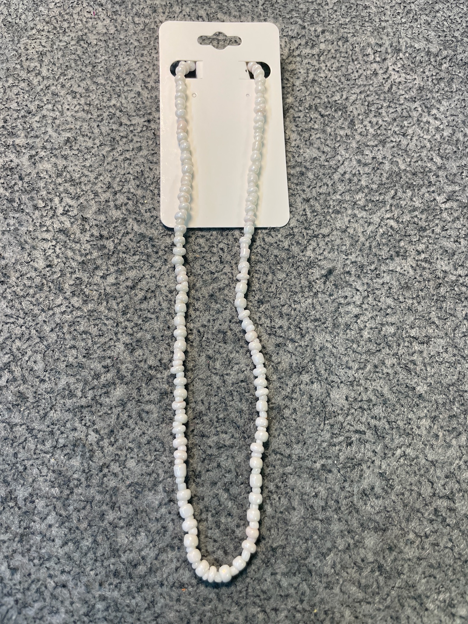 White Beaded Necklace