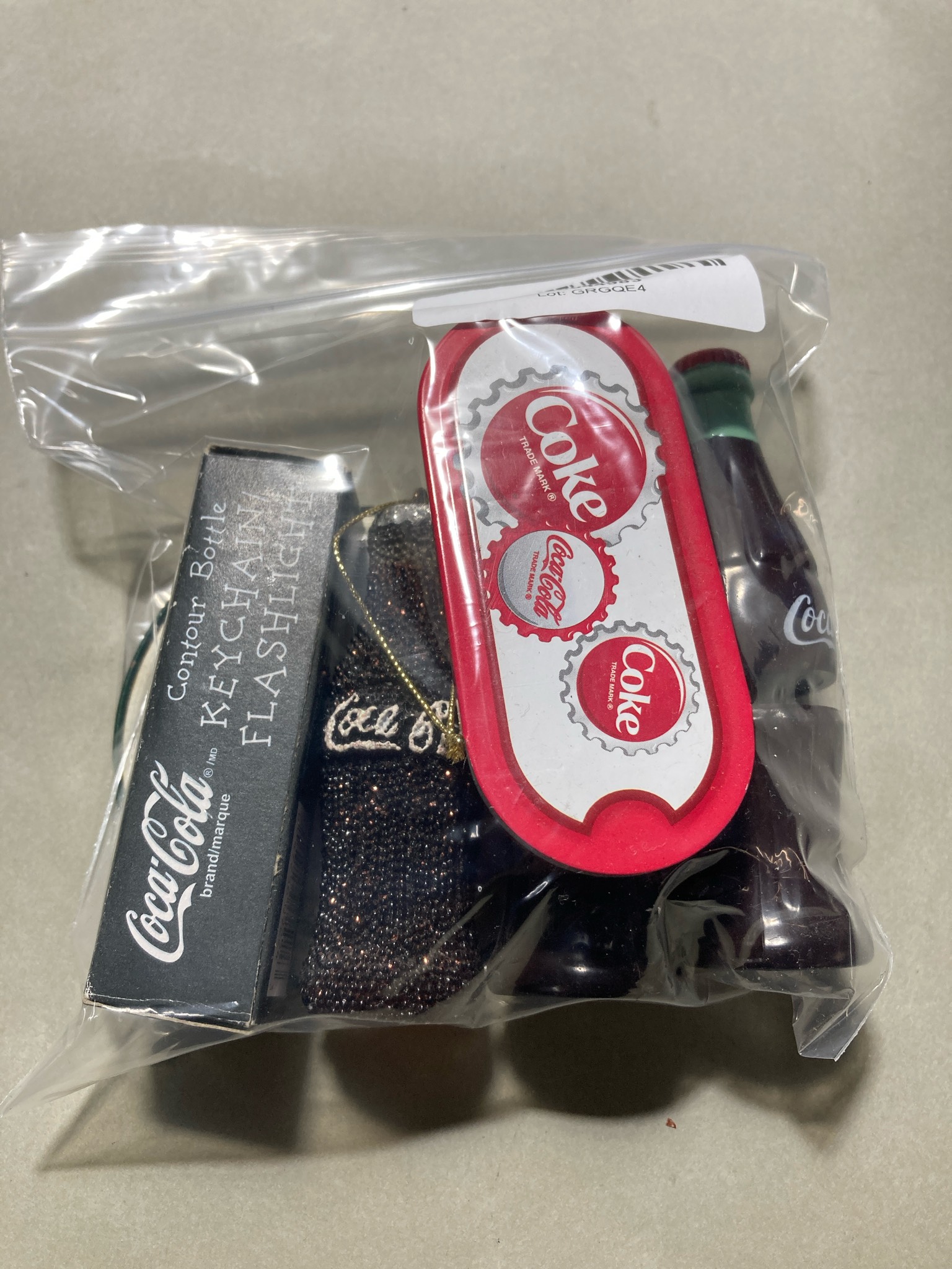Coca-Cola Red Advertising Tin & Novelty Set
