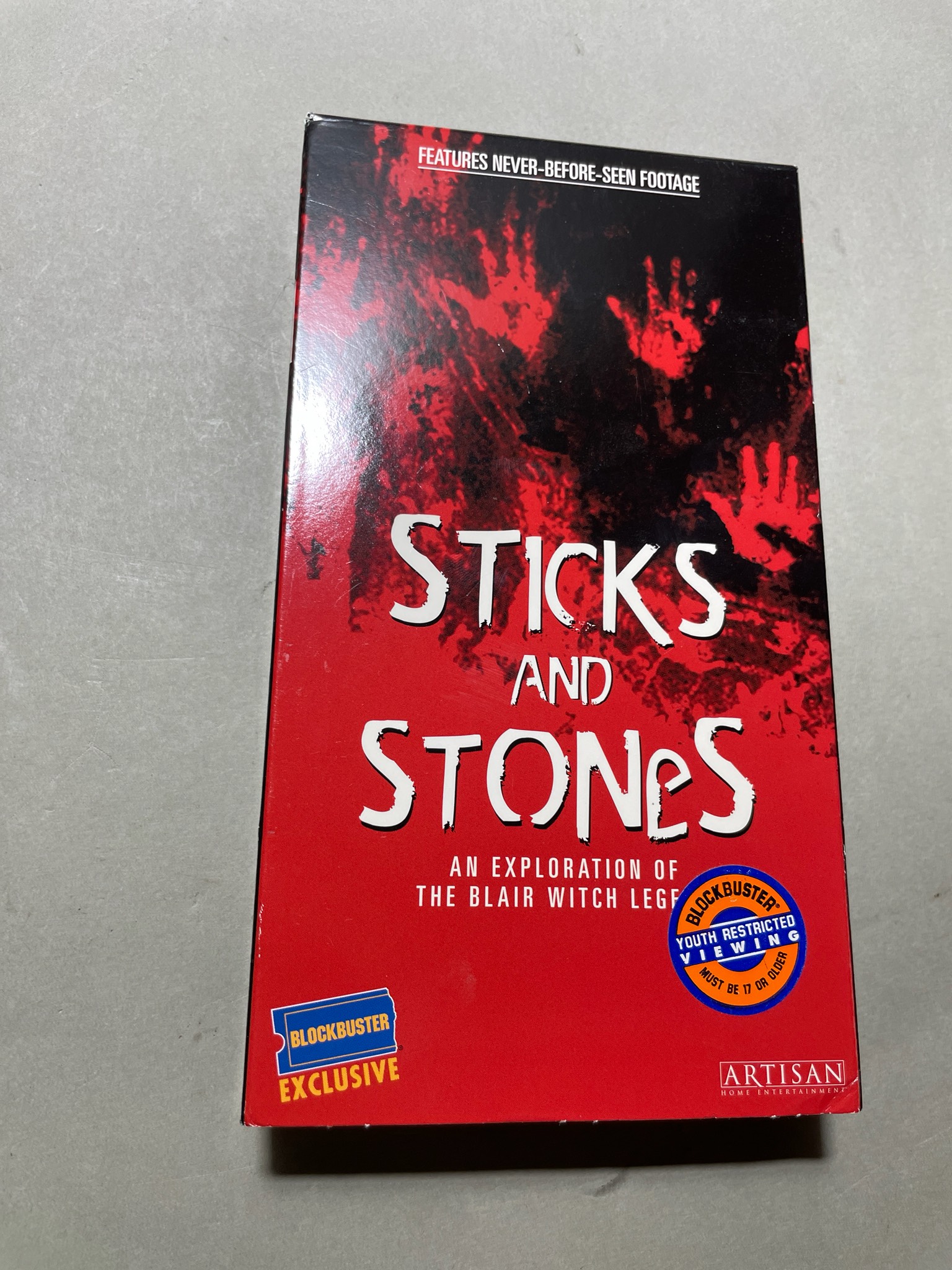 Artisan Home Entertainment Sticks and Stones VHS