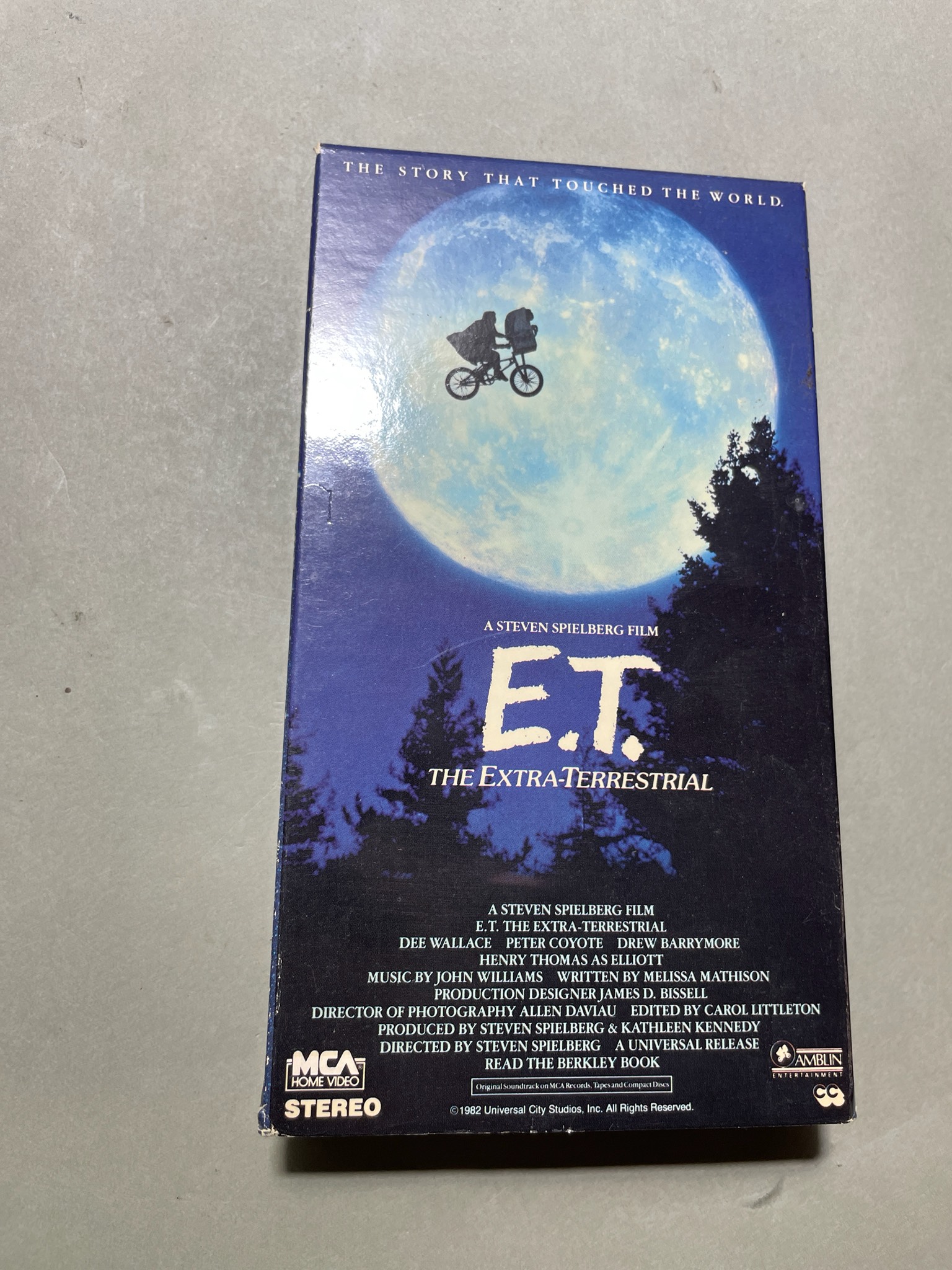 MCA Home Video E.T. The Extra-Terrestrial VHS Sleeve
