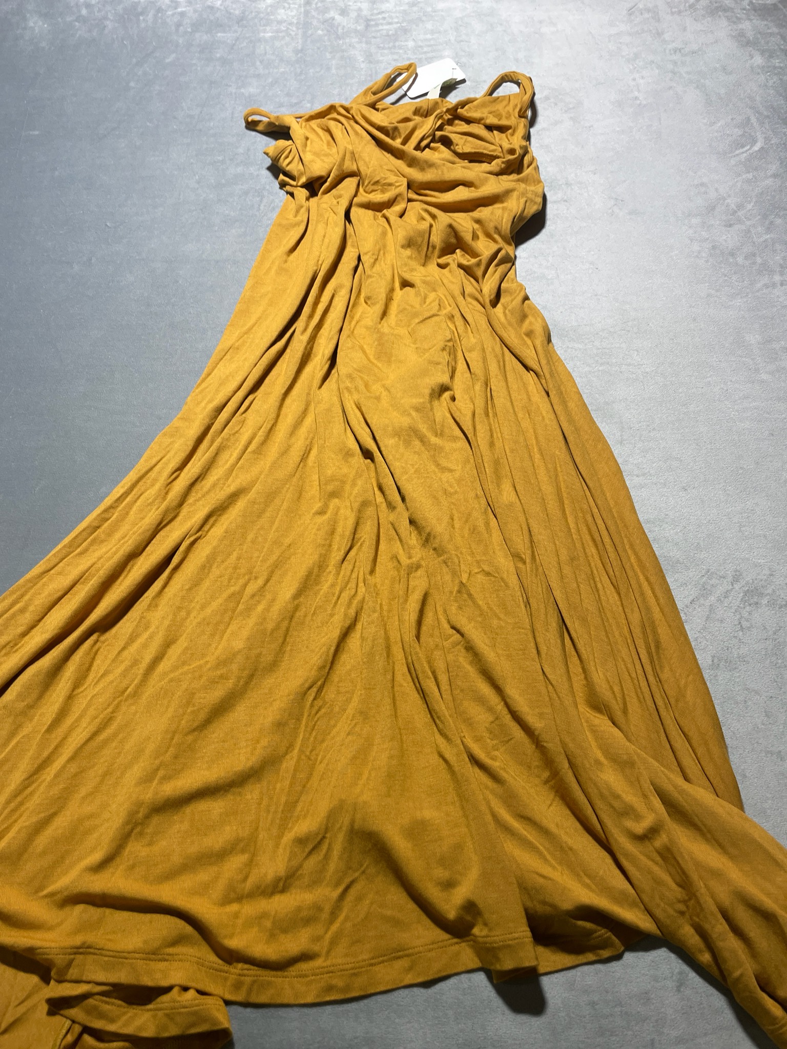 Mustard Jersey Maxi Dress