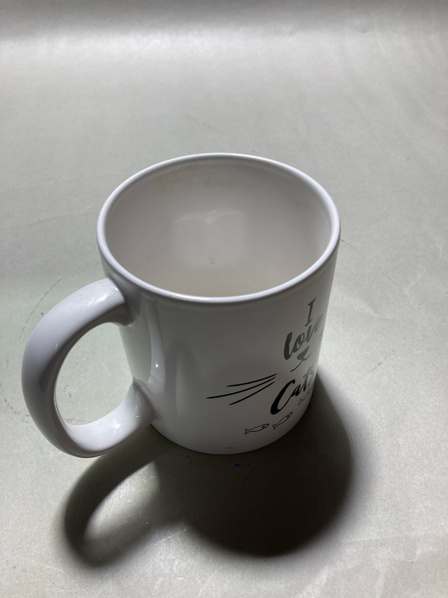 White Cat-Graphic Ceramic Mug