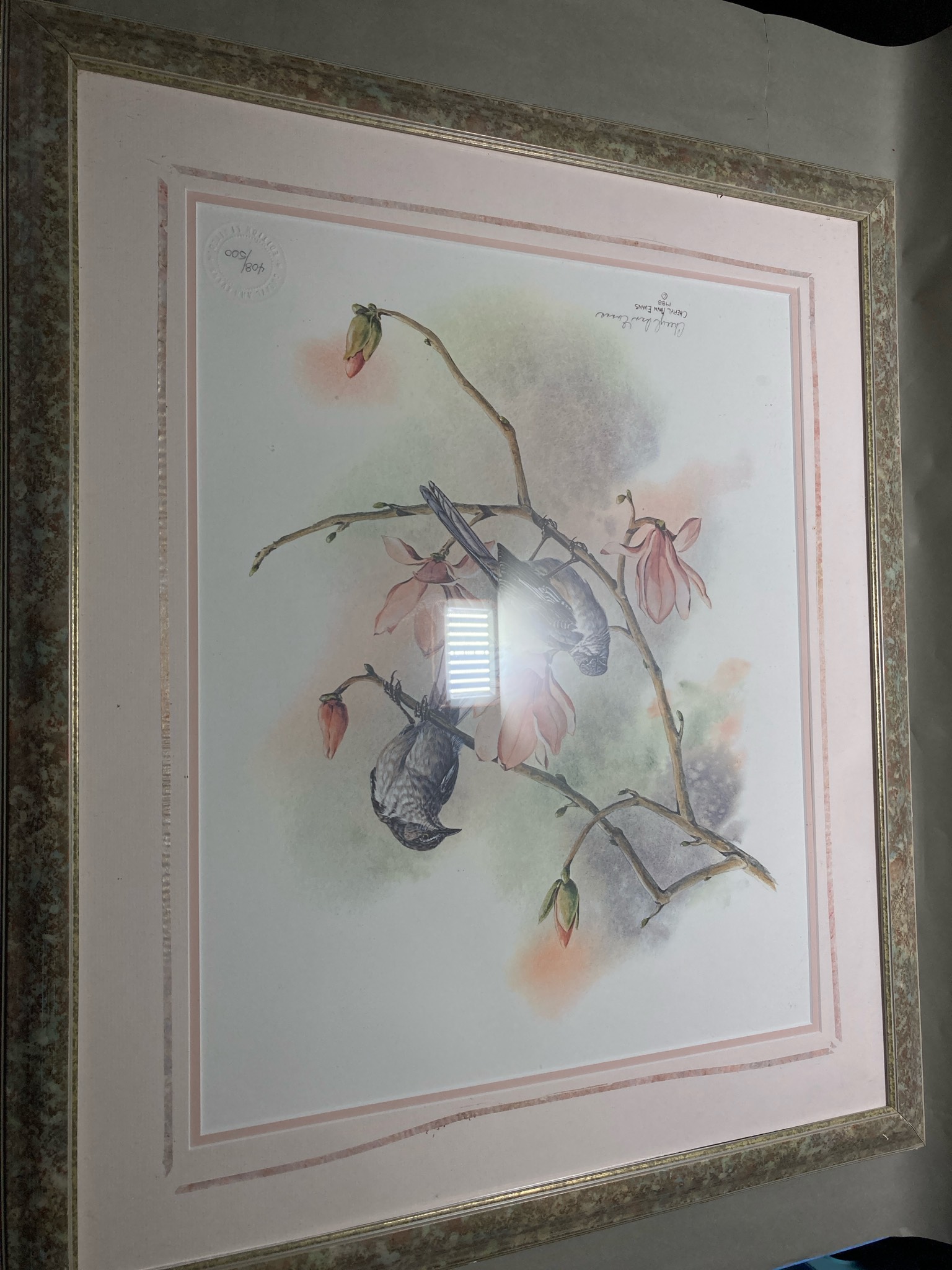 Cheryl Ann Evans Gold Framed Double-Matted Print