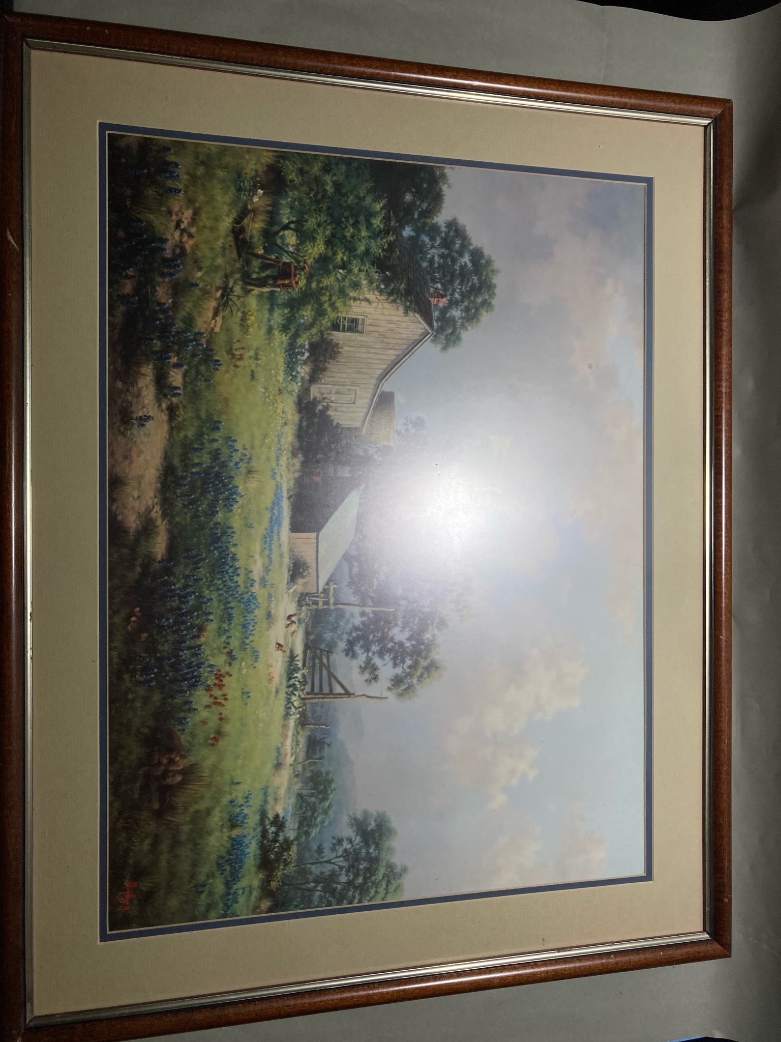 Zaks Brown Framed Landscape Print