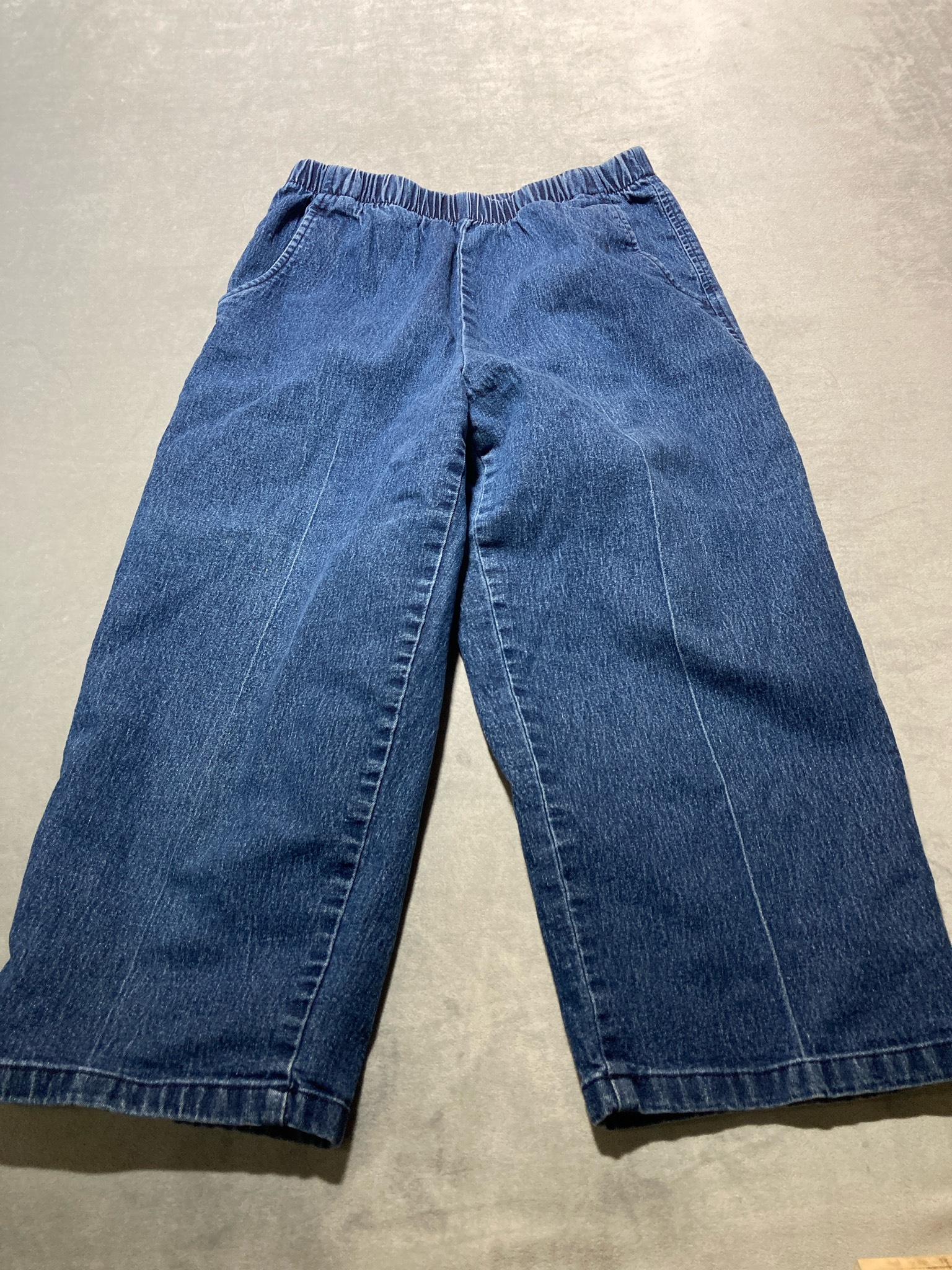 Alla blue cotton blend jeans size 8