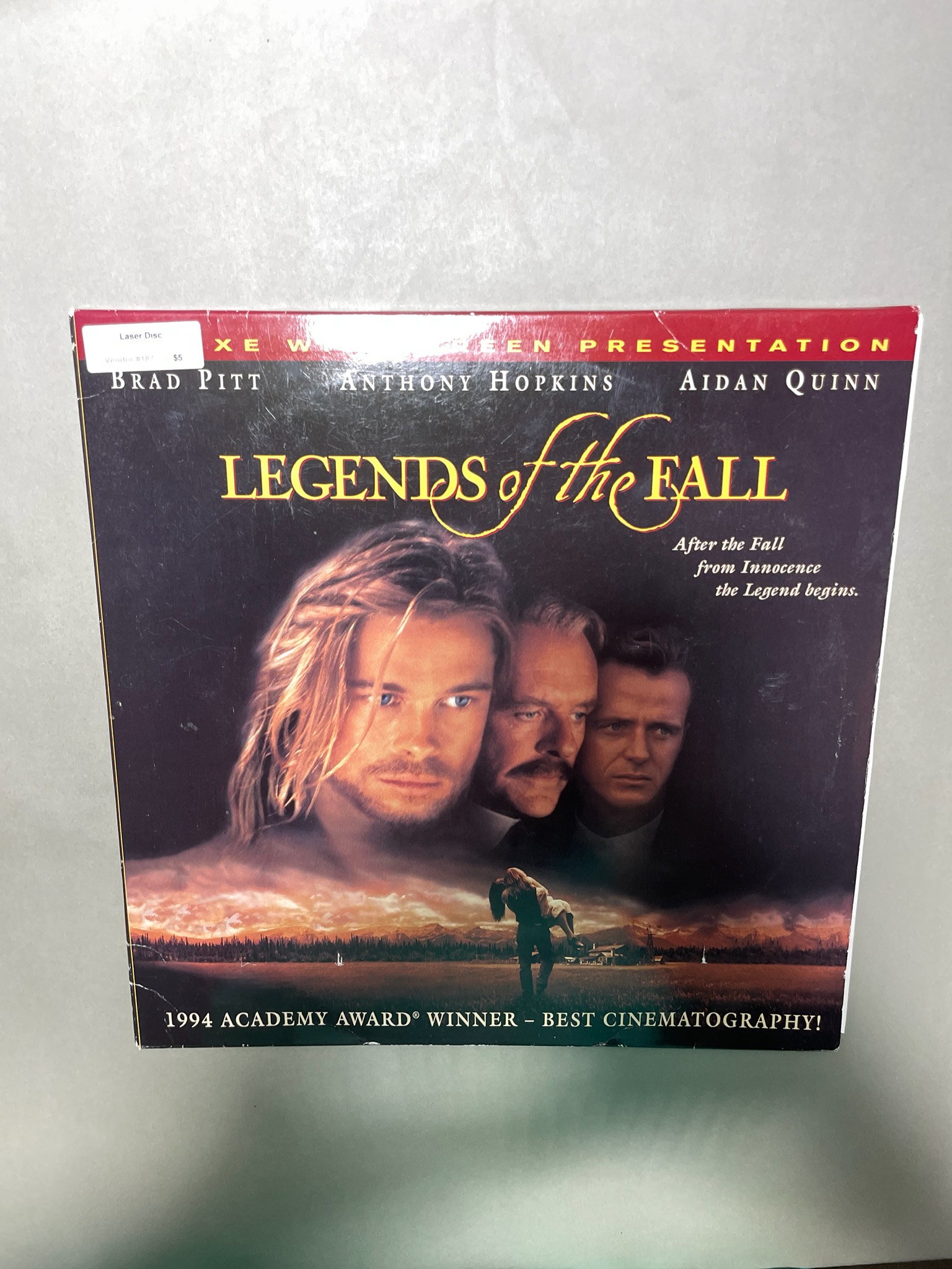 Columbia TriStar Legends of the Fall LaserDisc Jacket