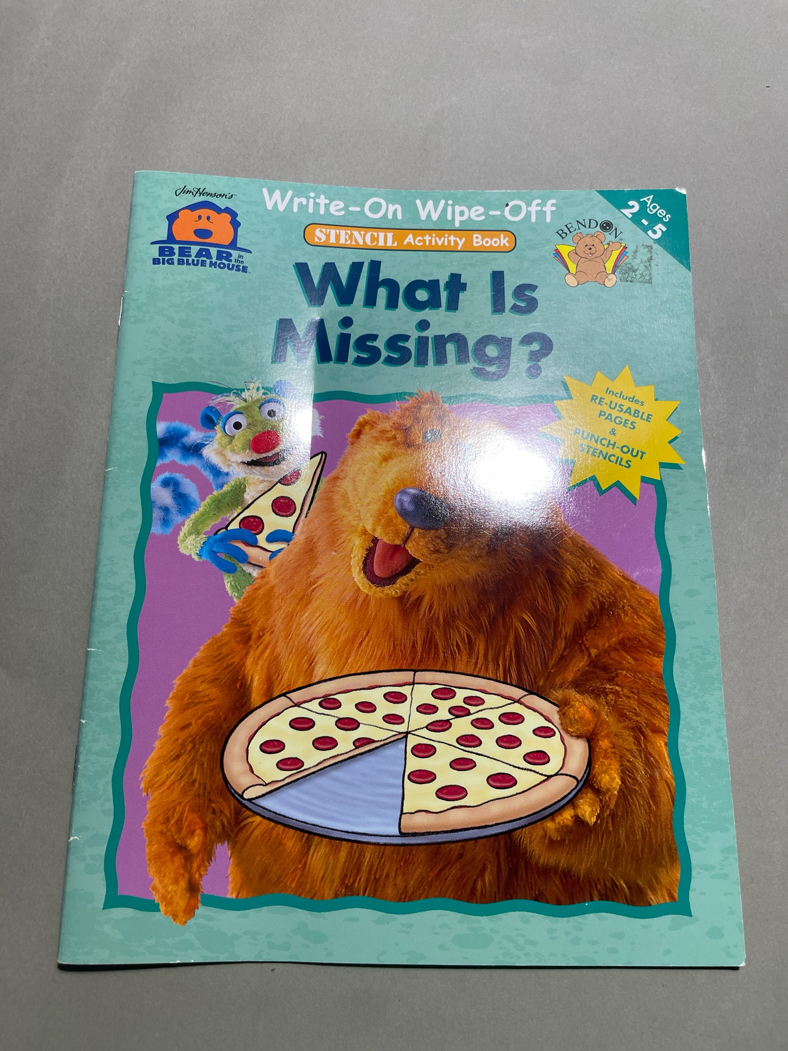 Bear in the Big Blue House Children's Activity Book Size Ages 2-5