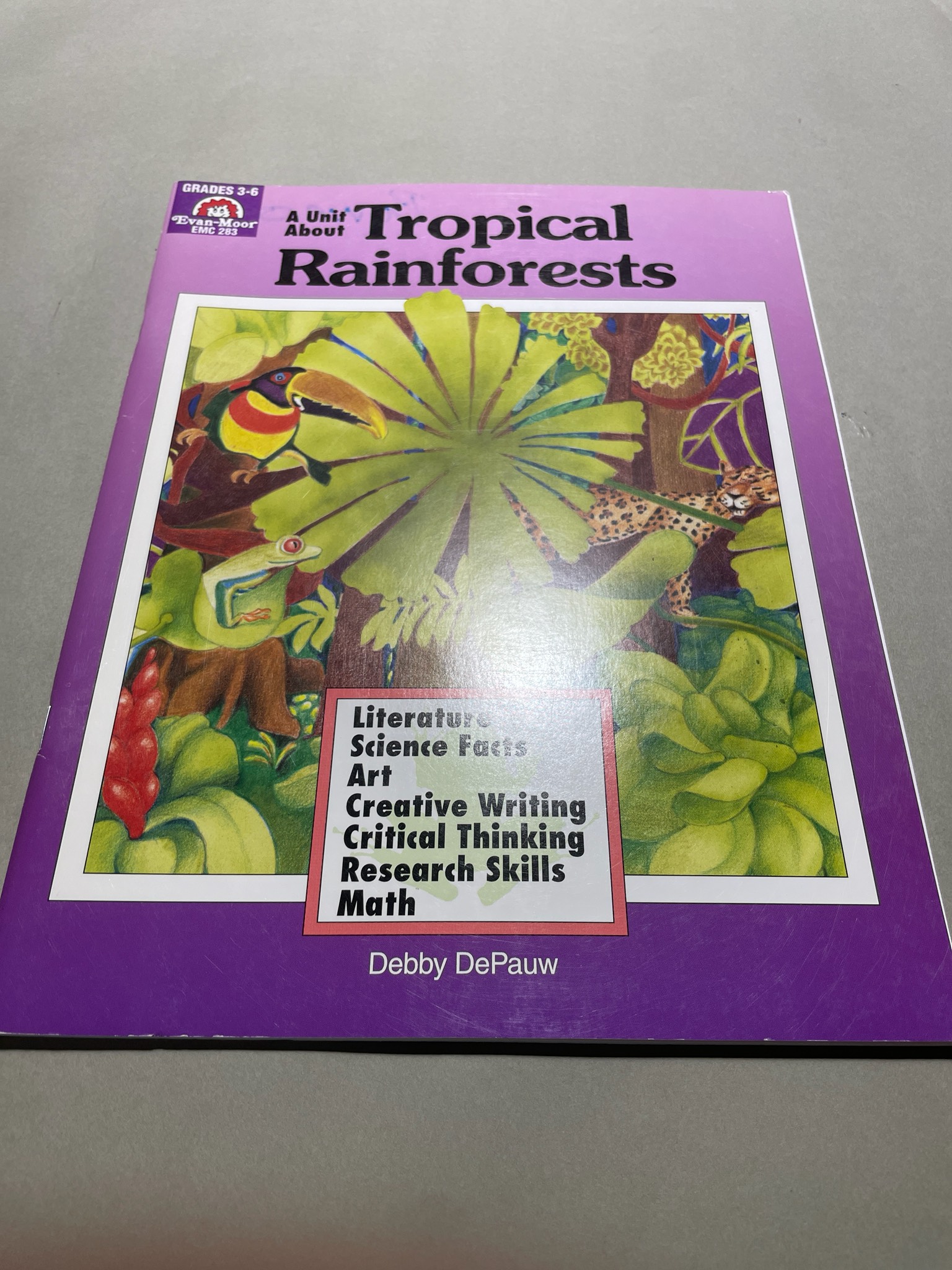 Evan-Moor A Unit About Tropical Rainforests Size Grades 3-6