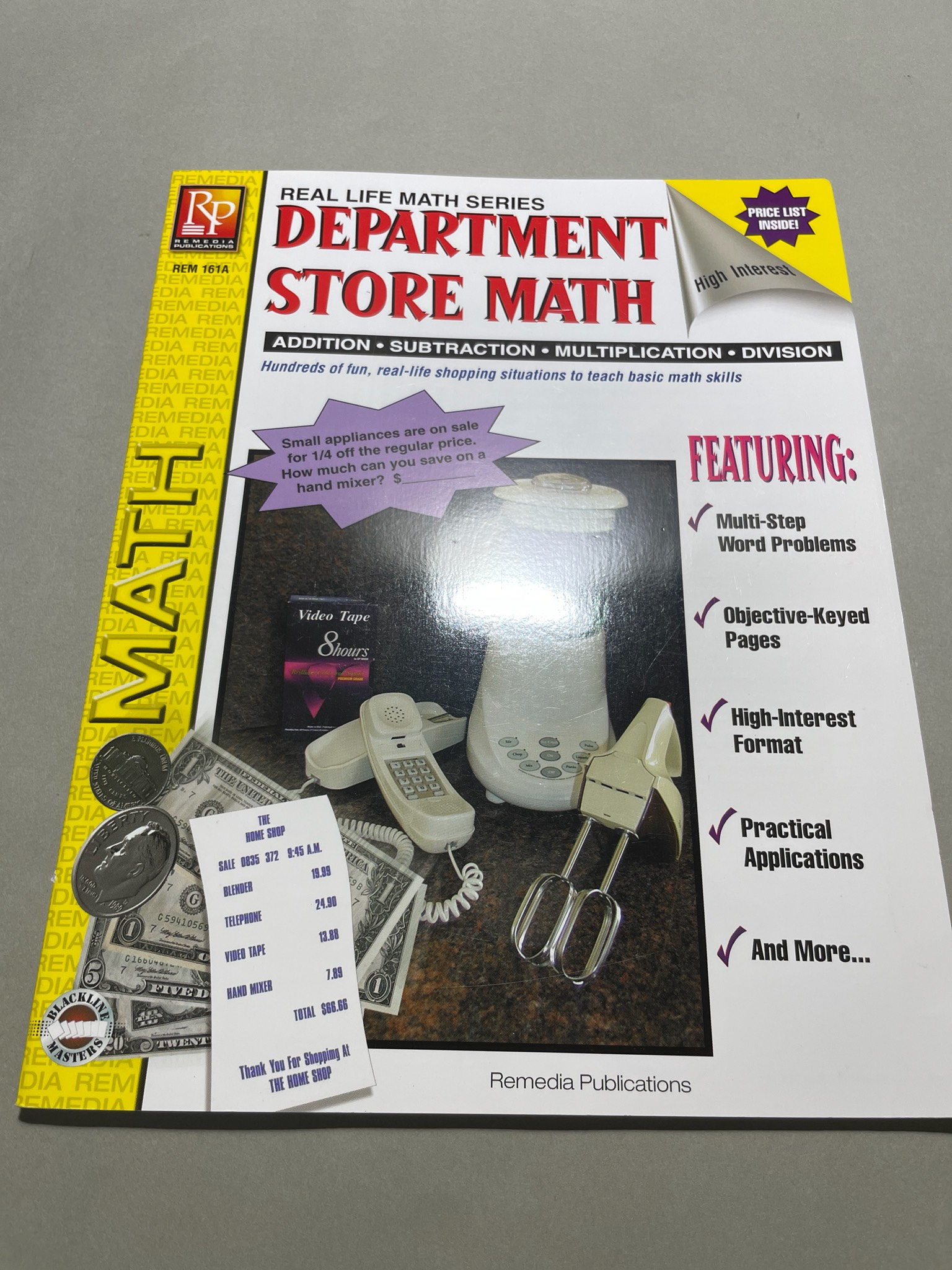 Remedia Publications Department Store Math Workbook