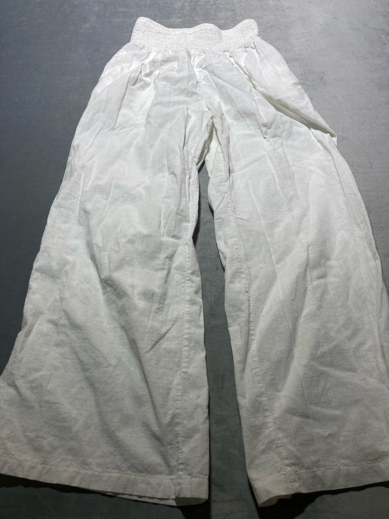 White Linen-Like Culottes