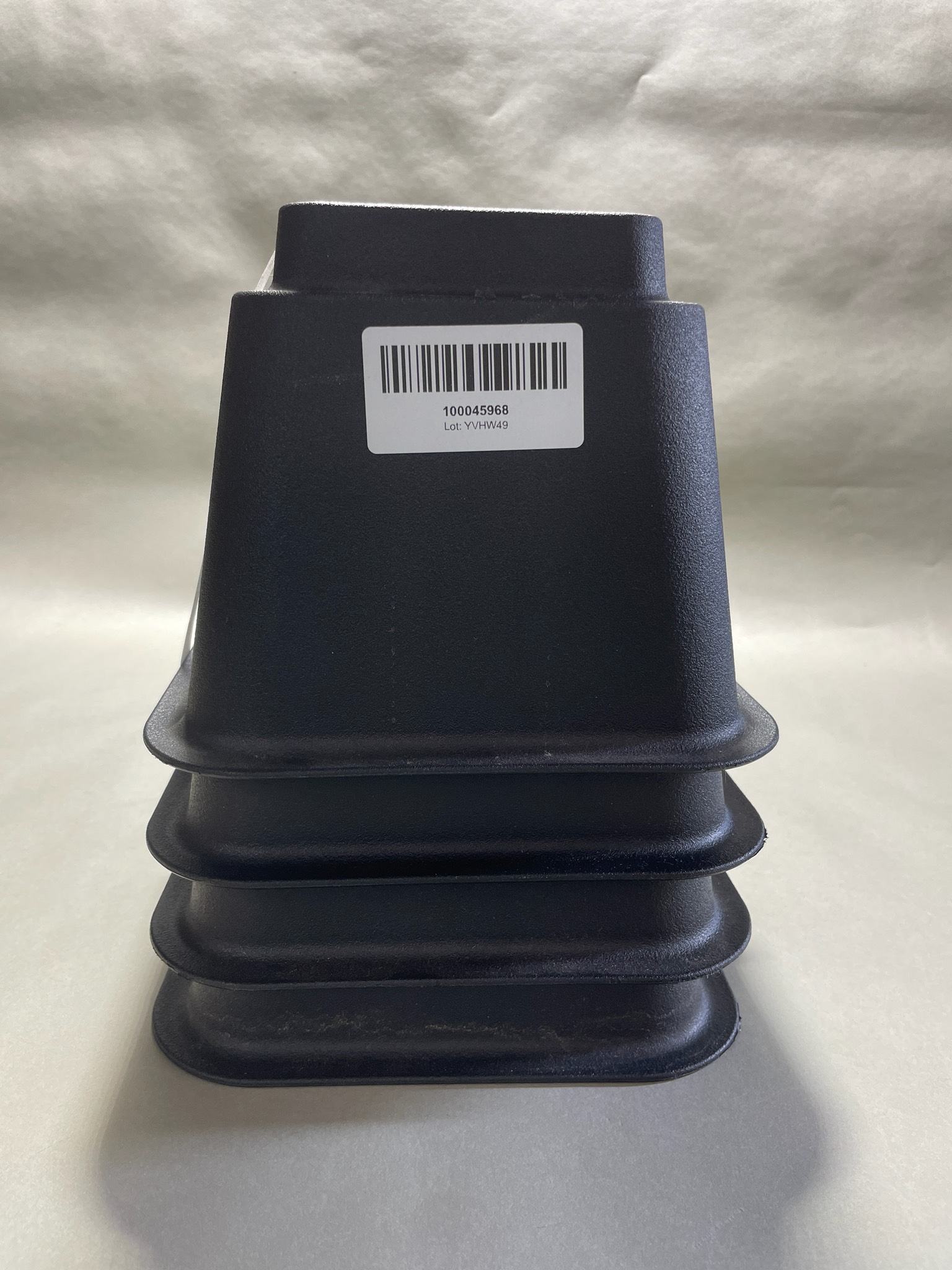 Black Nesting Plastic Plant Pots