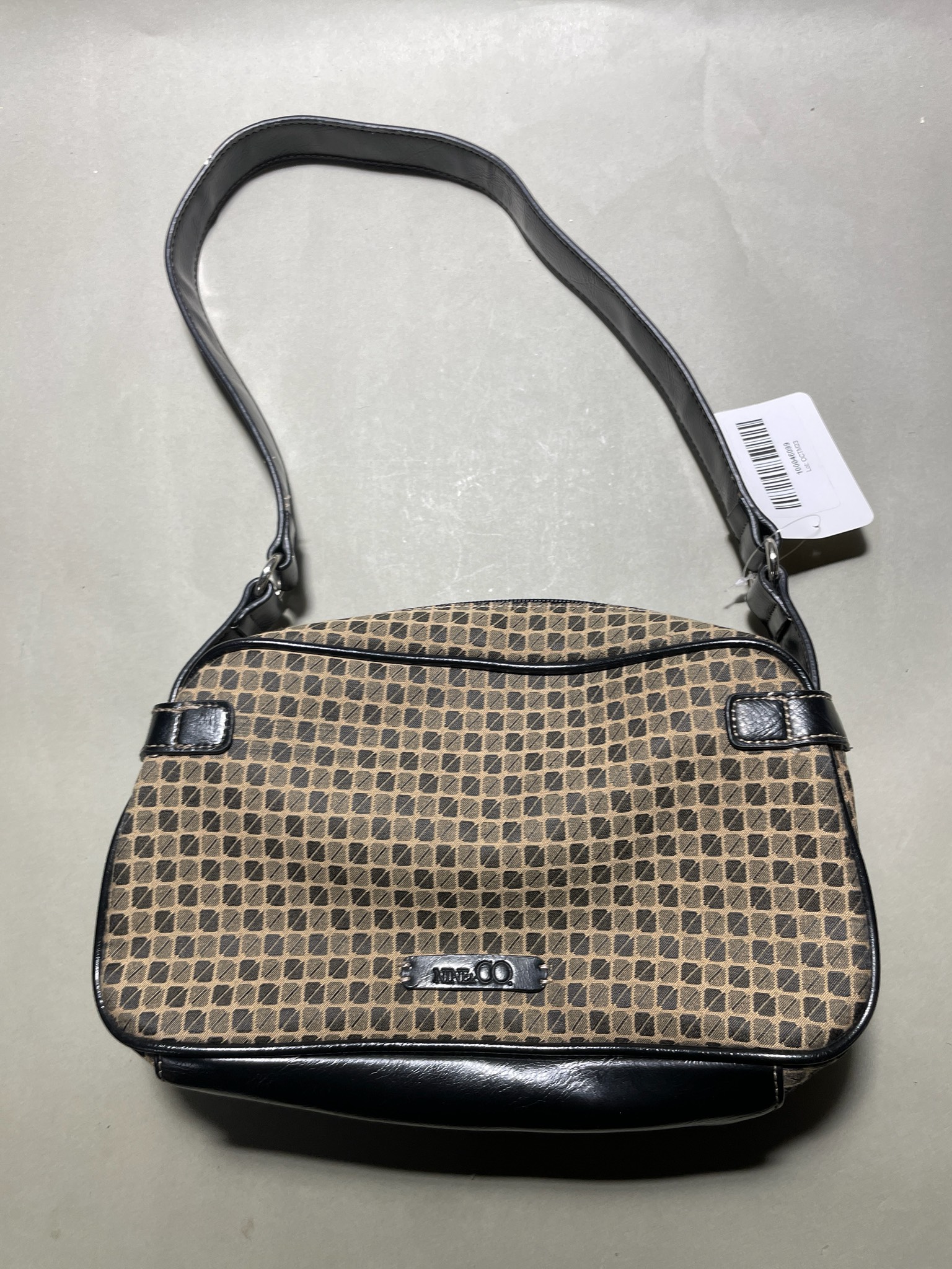 ANNE CO. Brown Geometric Print Crossbody Bag