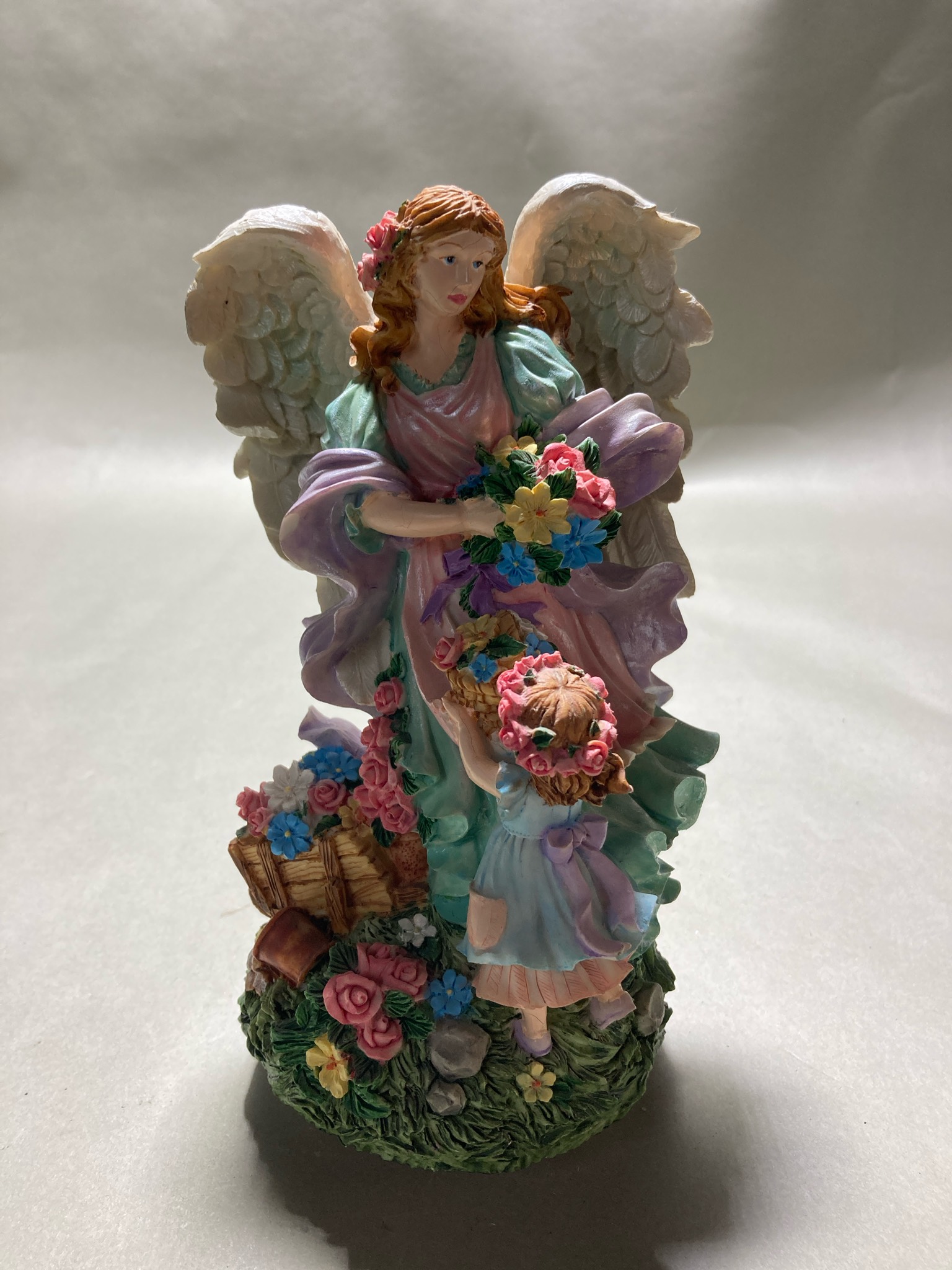 Pastel Painted Angel Figurine