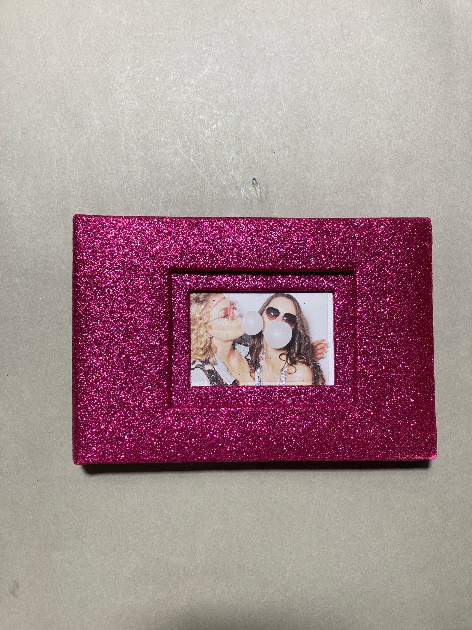 Recollections Hot Pink Glitter Photo Album Size Fits 4x6 photos