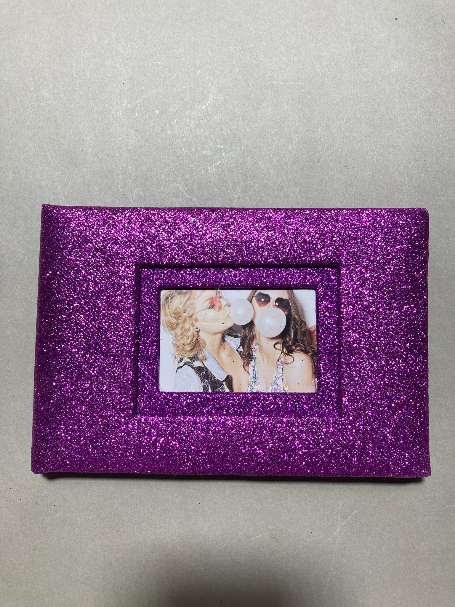Recollections Purple Glitter Photo Album Size Fits 4x6 Photos