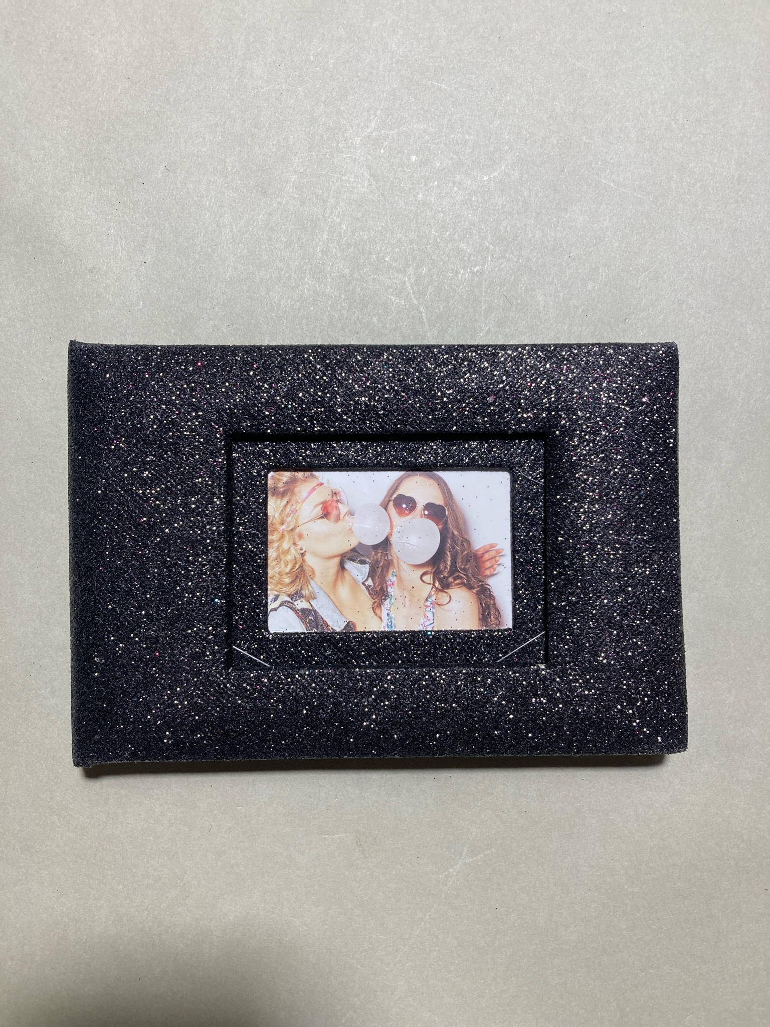 Recollections Black Glitter Photo Album Size Fits 4 x 6 in photos