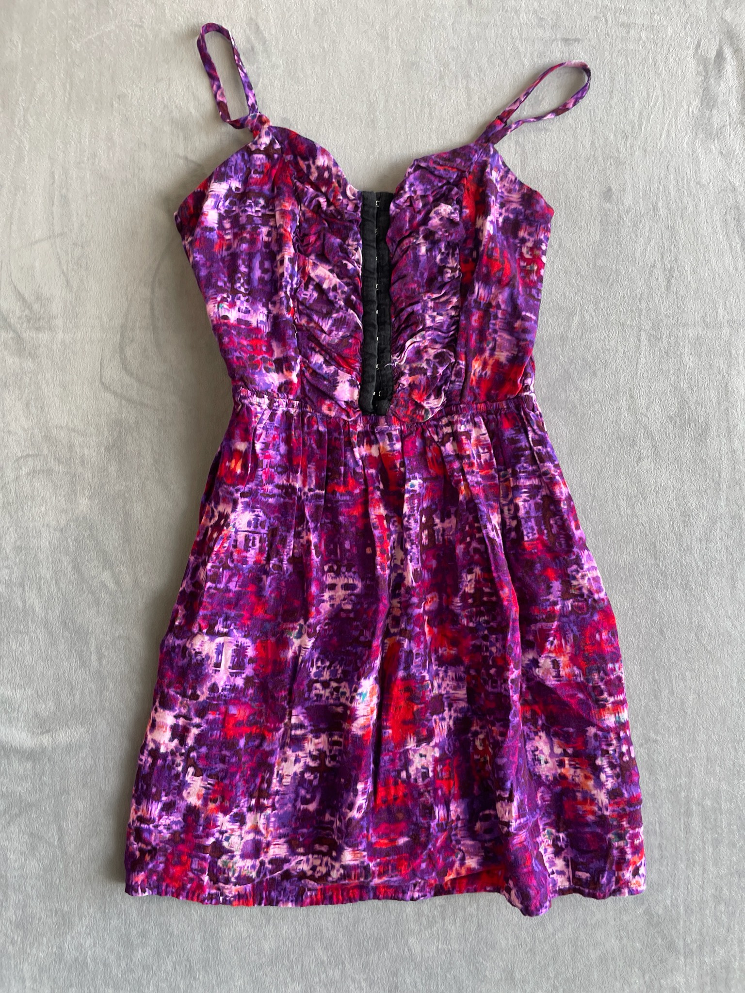 dELIA*S Purple Multicolor Abstract Sundress Size XS