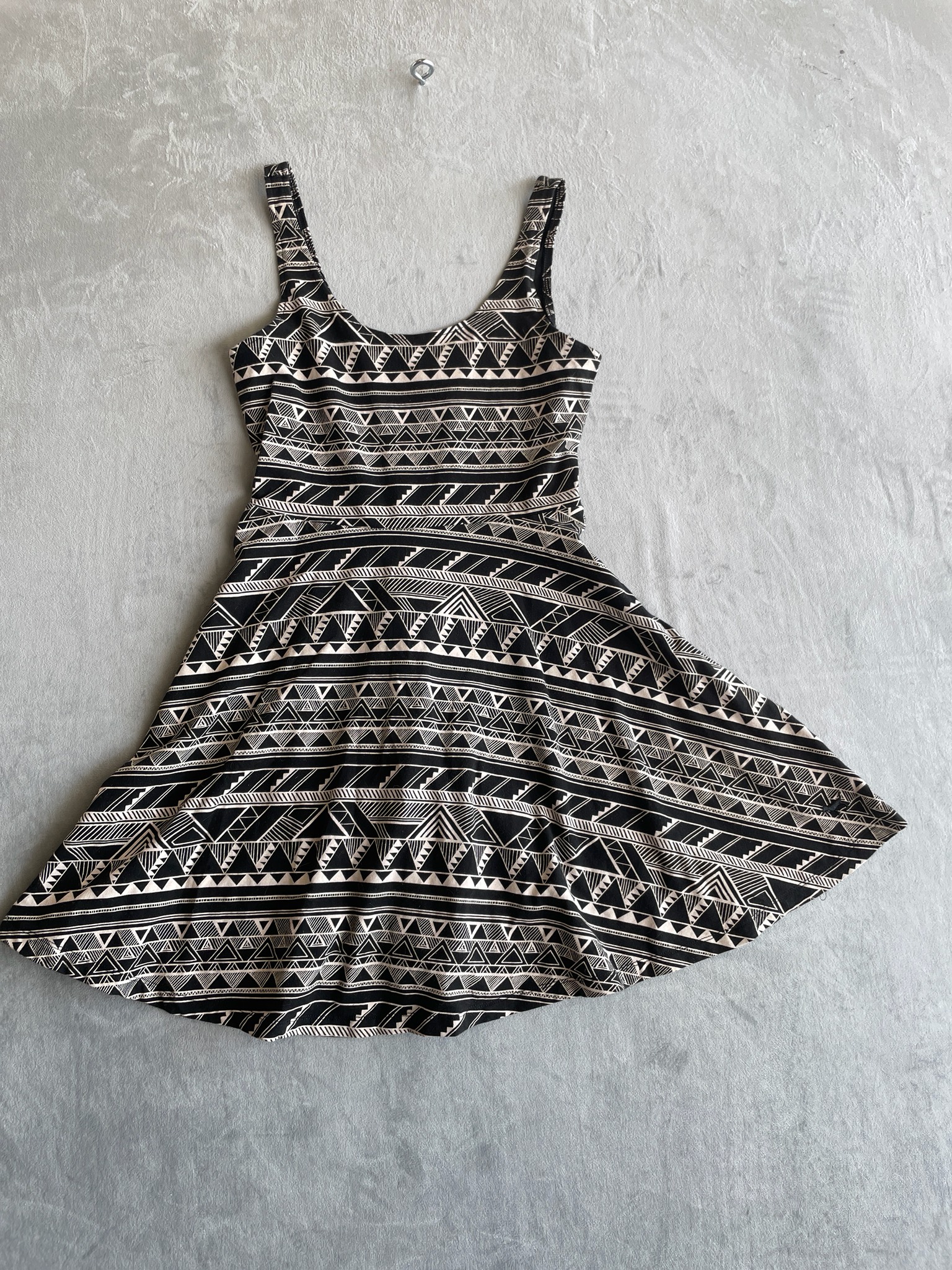 PINK (Victoria's Secret) Black Tribal Cotton Blend Dress Size XS