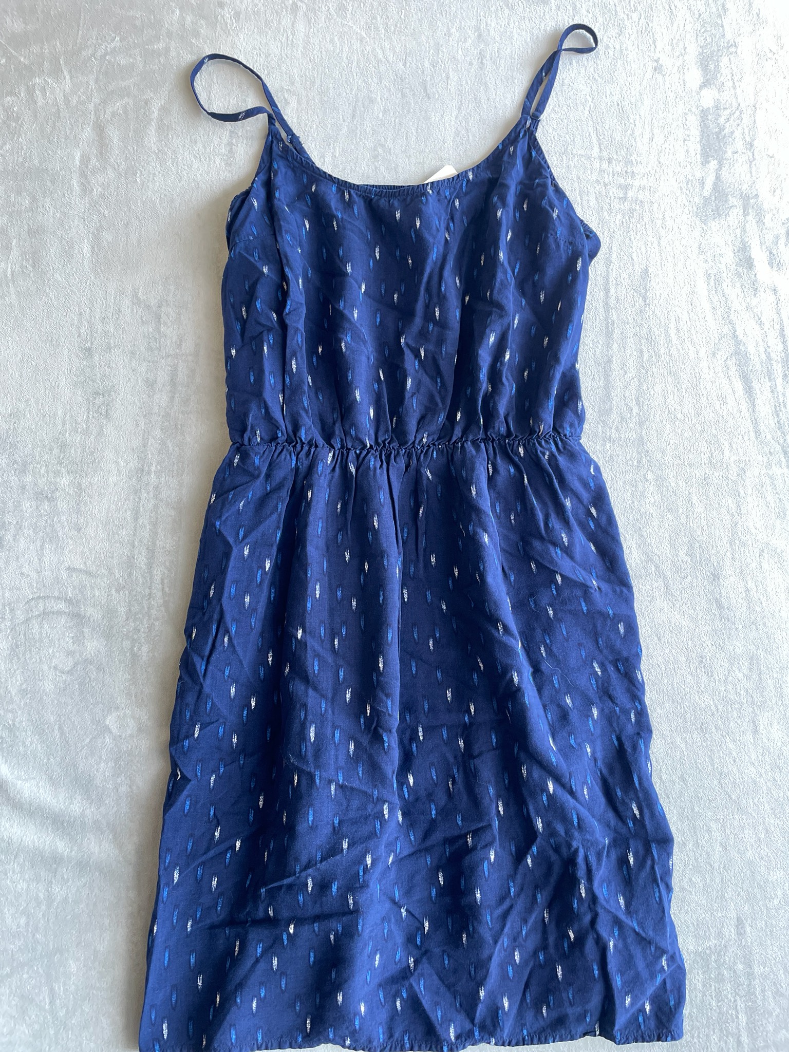 Old Navy Navy Dash Print Lightweight Woven Sundress Size M
