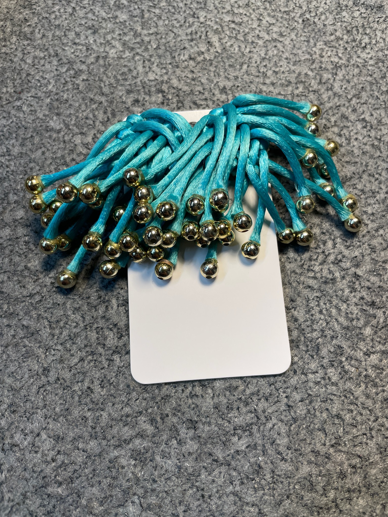 Vintage Turquoise Tassel Clip-On Earrings