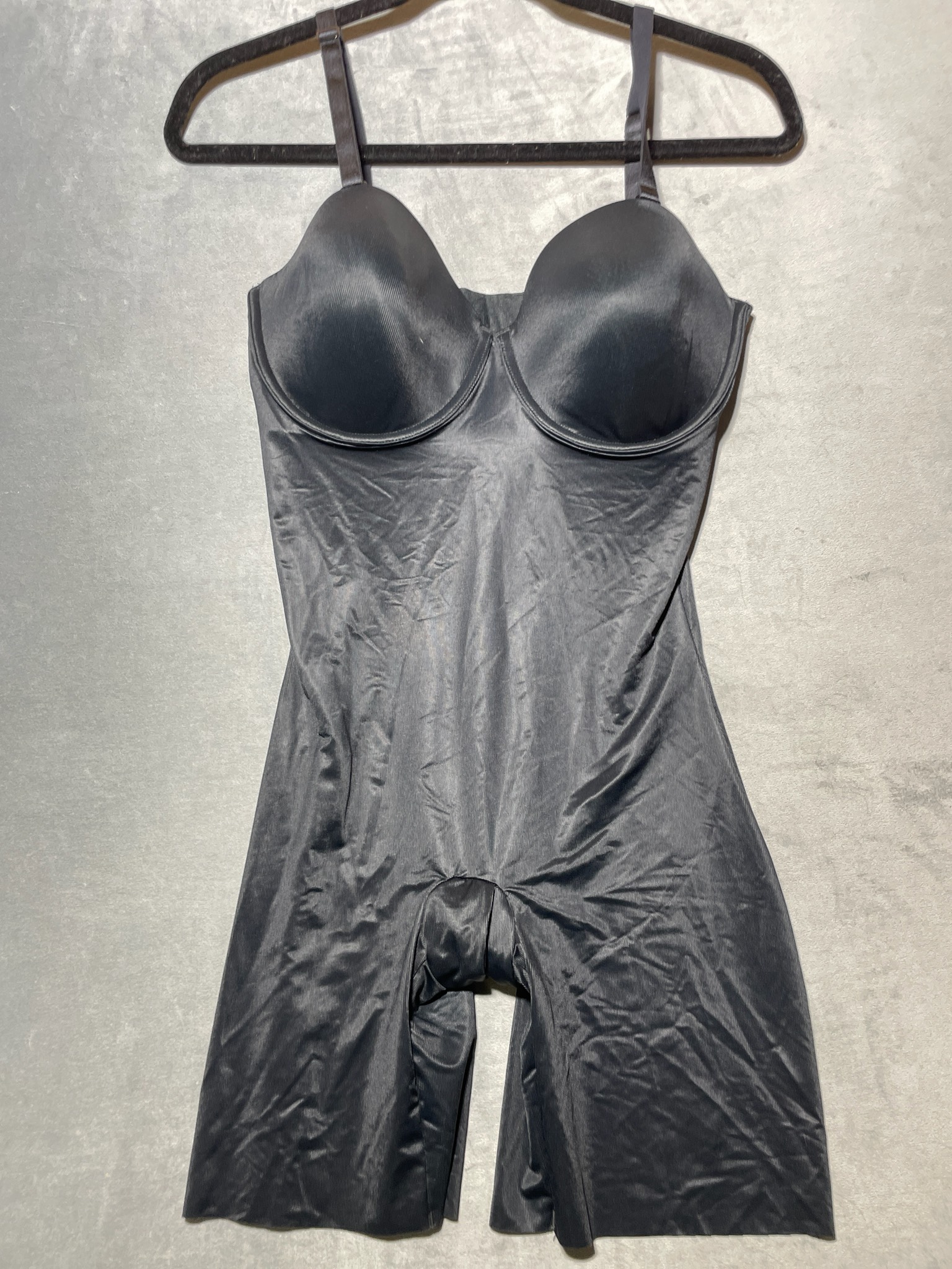 Spanx Black Nylon Elastane Bodysuit Size XL/TG
