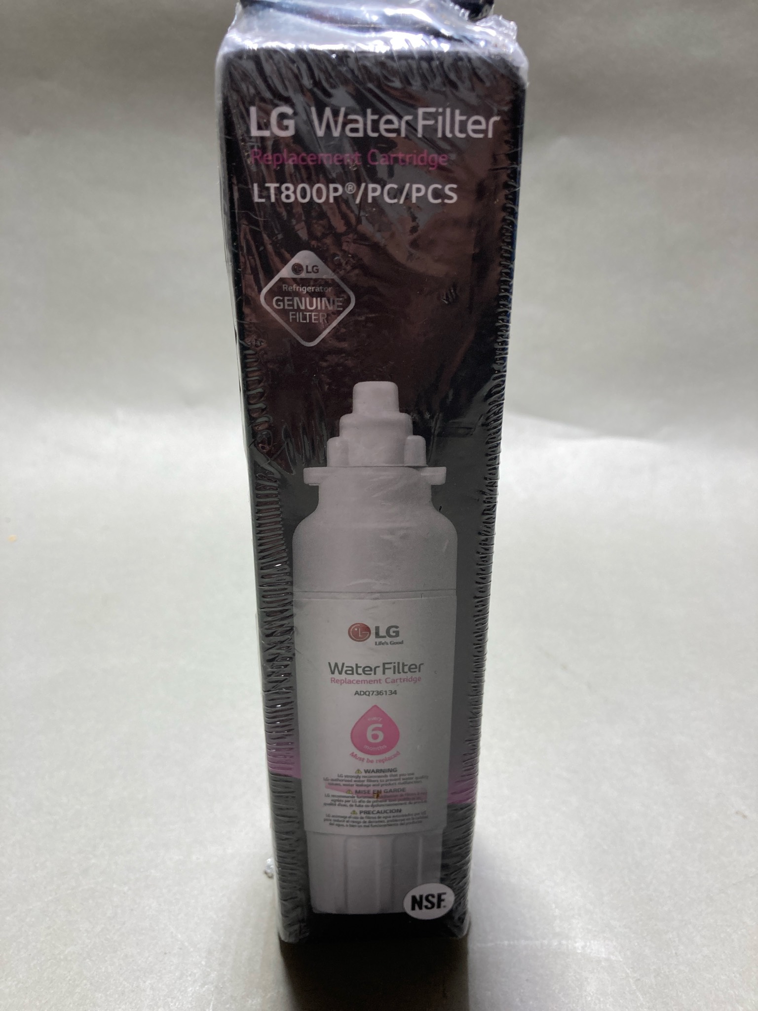 LG White Replacement Refrigerator Water Filter Cartridge