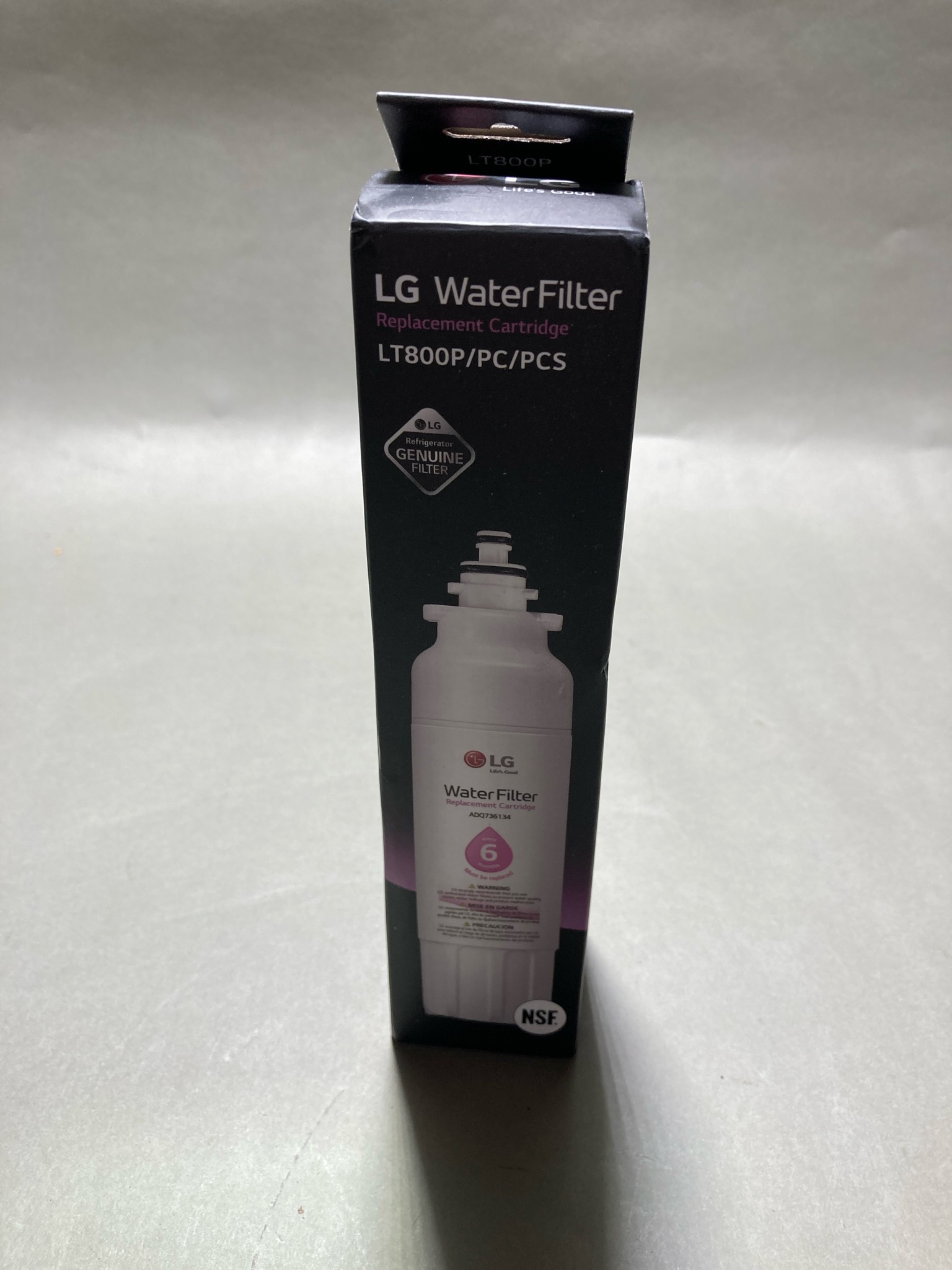 LG White Refrigerator Water Filter Cartridge