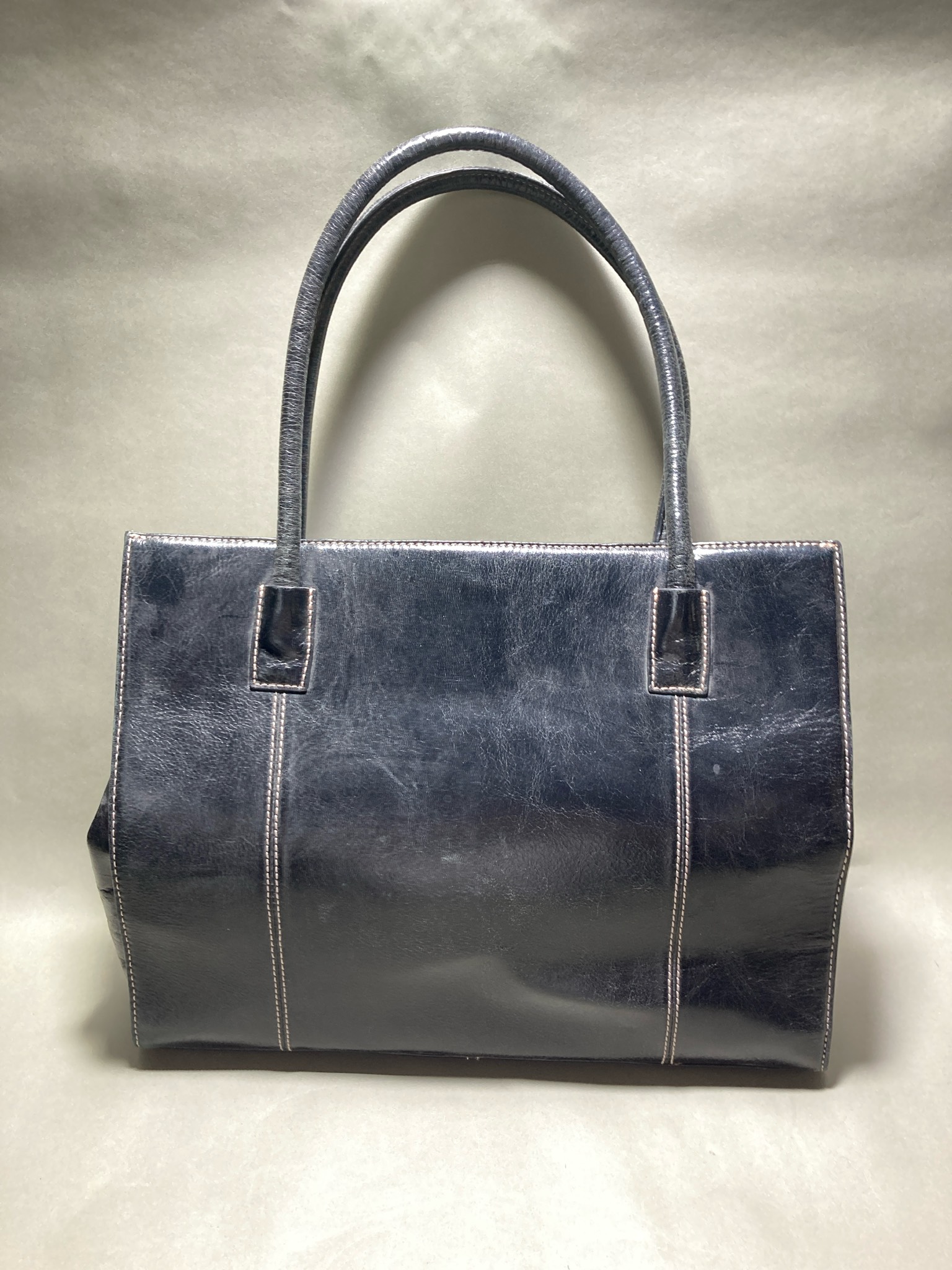 Black Structured Tote
