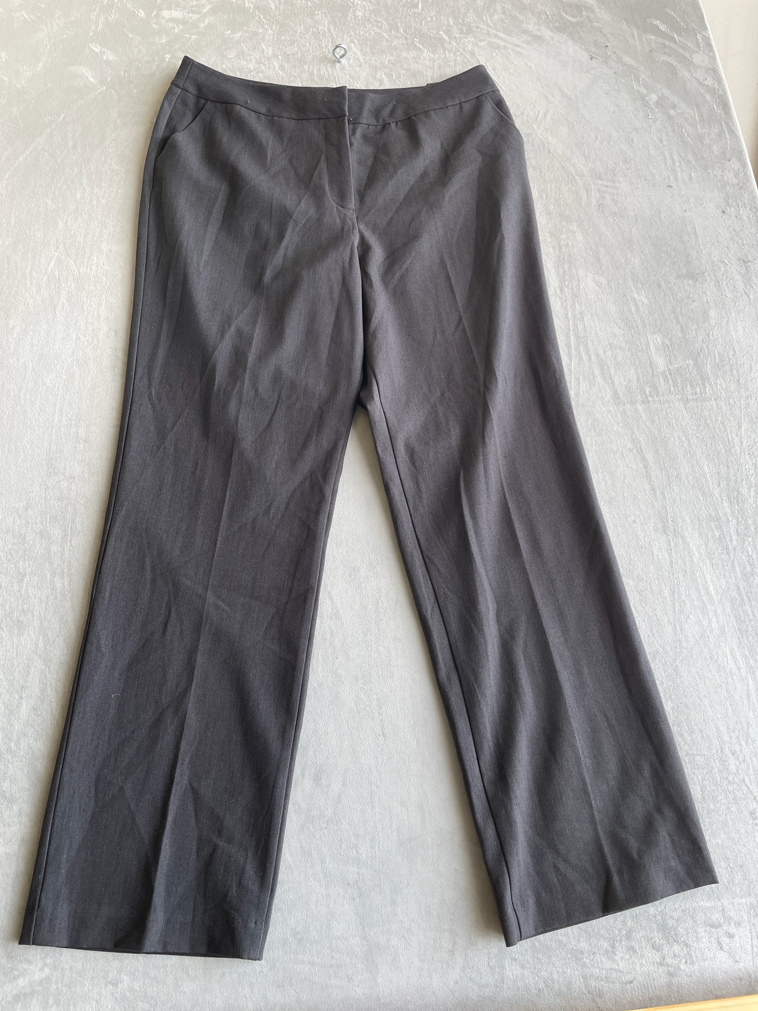 Investments Dark Gray Polyester Rayon Spandex Pants Size 16L