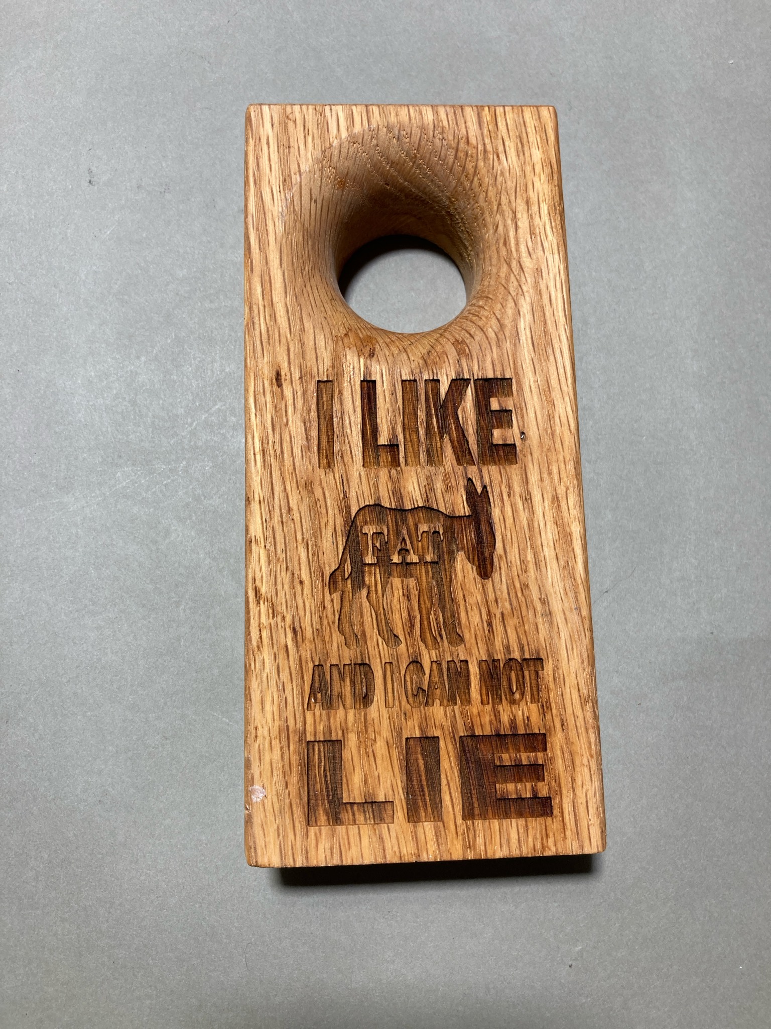 Brown Laser-Engraved Wood Sign