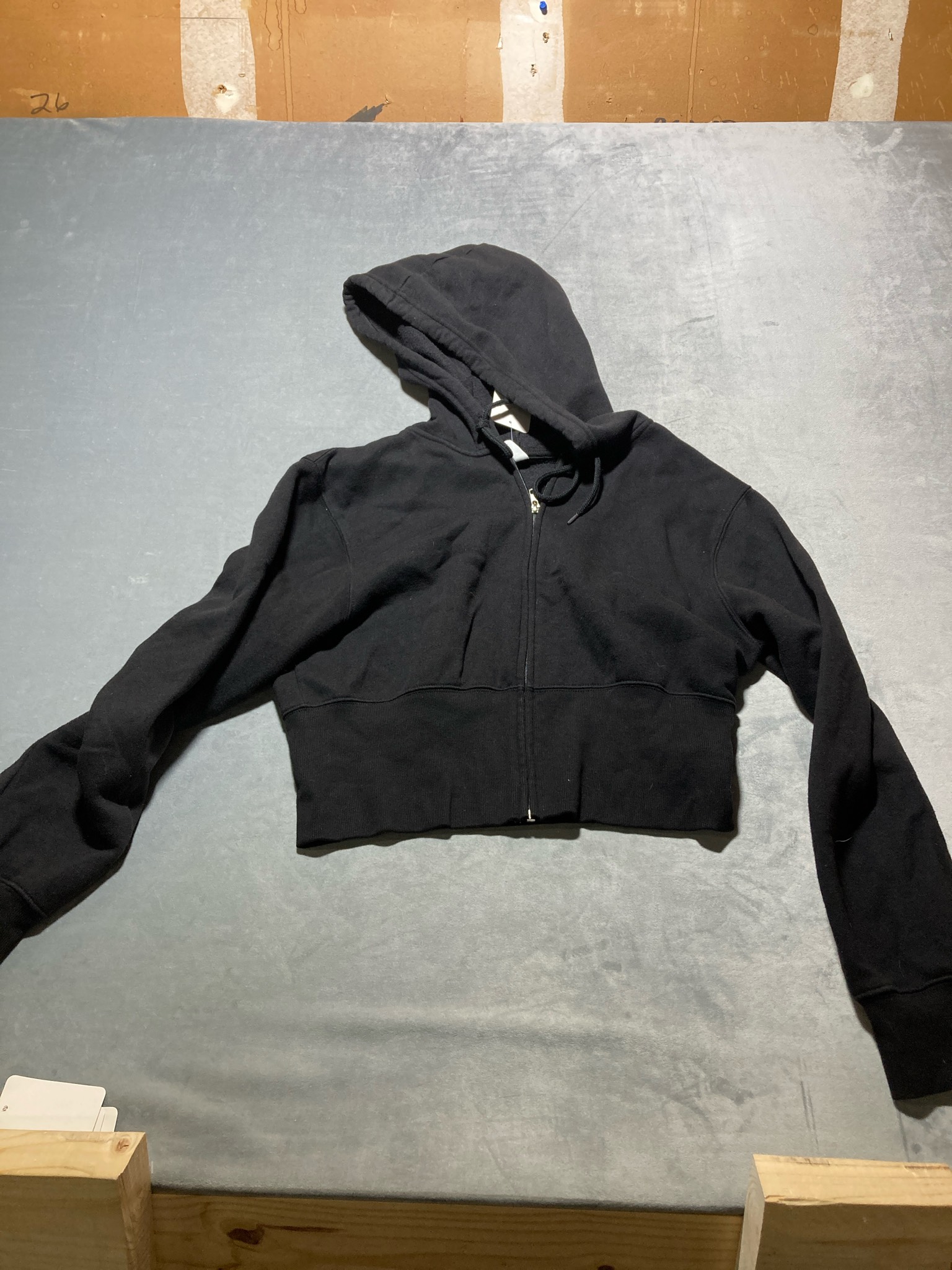 No Boundaries Black zip up hoodie
