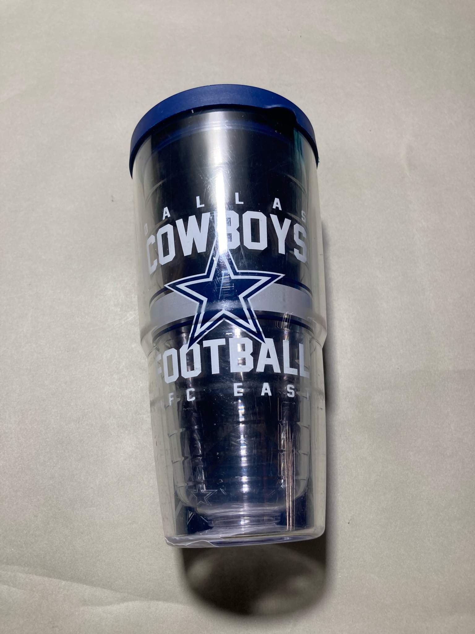 Tervis Clear Blue Double-Wall Travel Tumbler