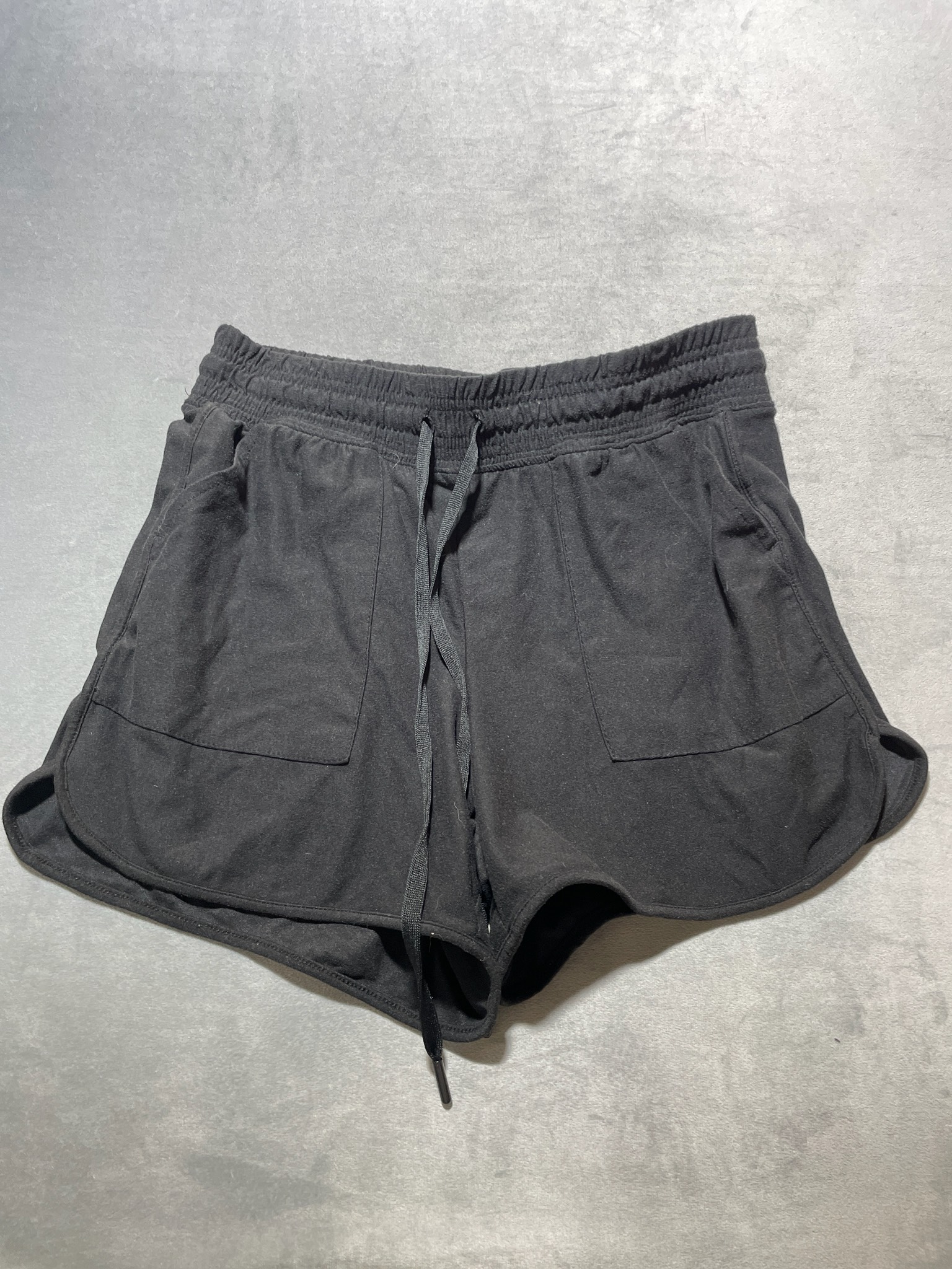 Athletic Works Black Soft Knit Shorts Size XS (0-2)