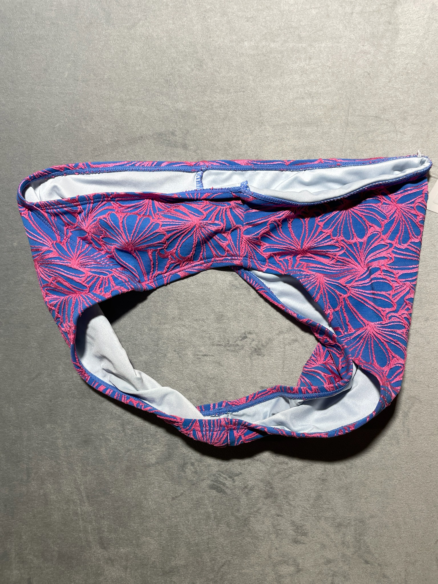Royal Blue Floral Bikini Bottom