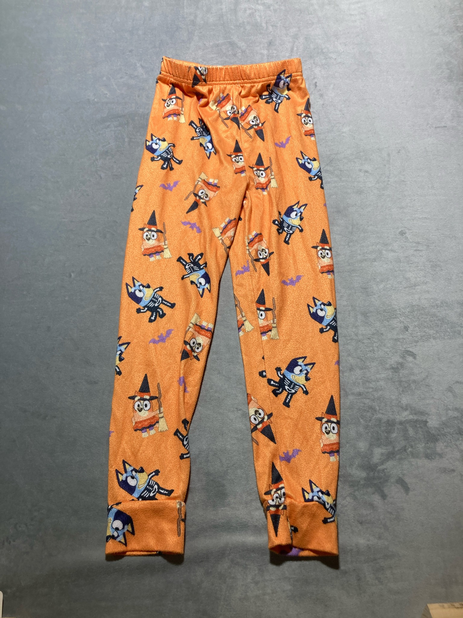 Bluey orange graphic pj pants size 8