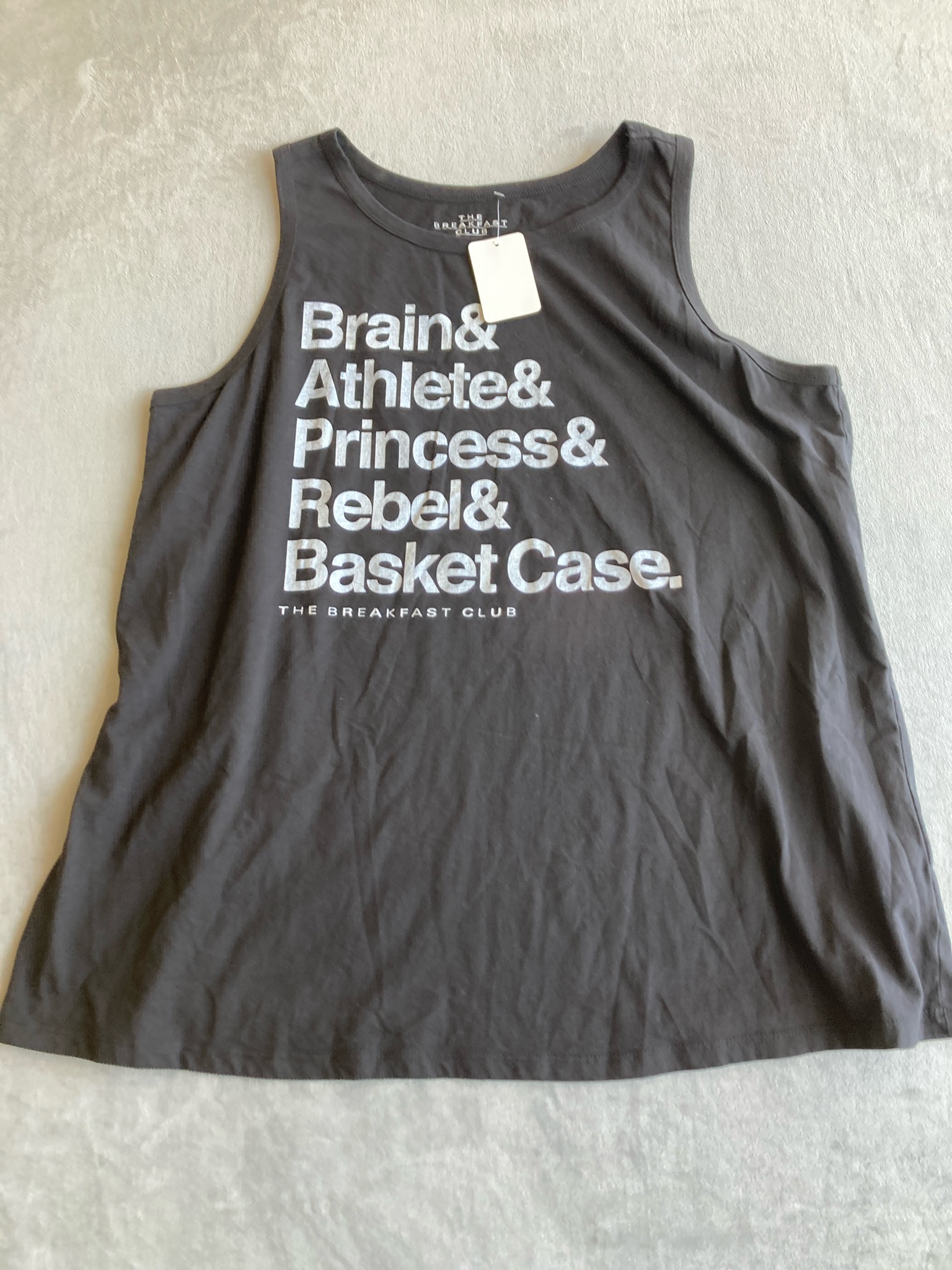 The Breakfast Club Black Cotton-Blend Tank Top Size Size 3