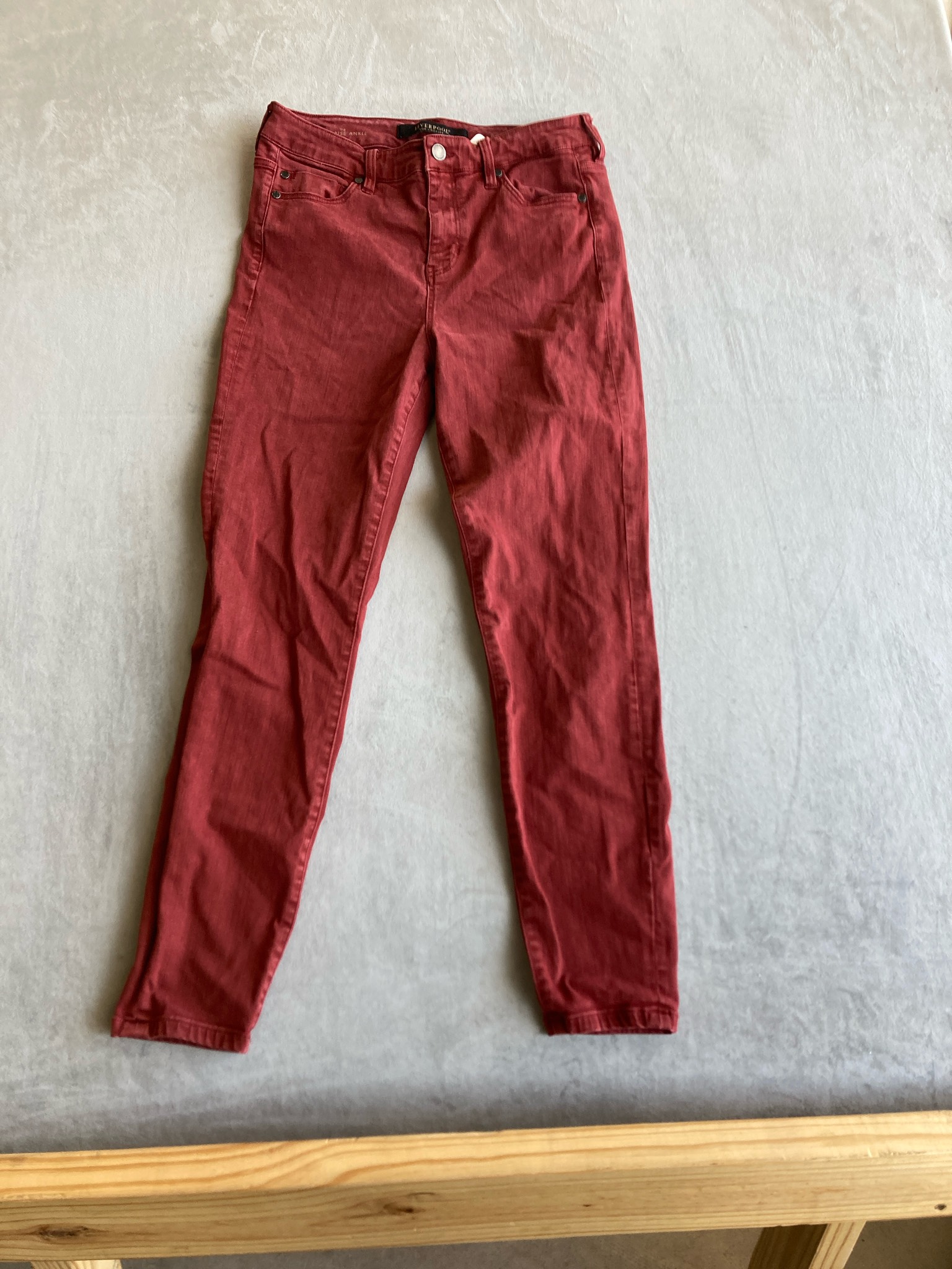 Liverpool Brick Red Denim Jeans