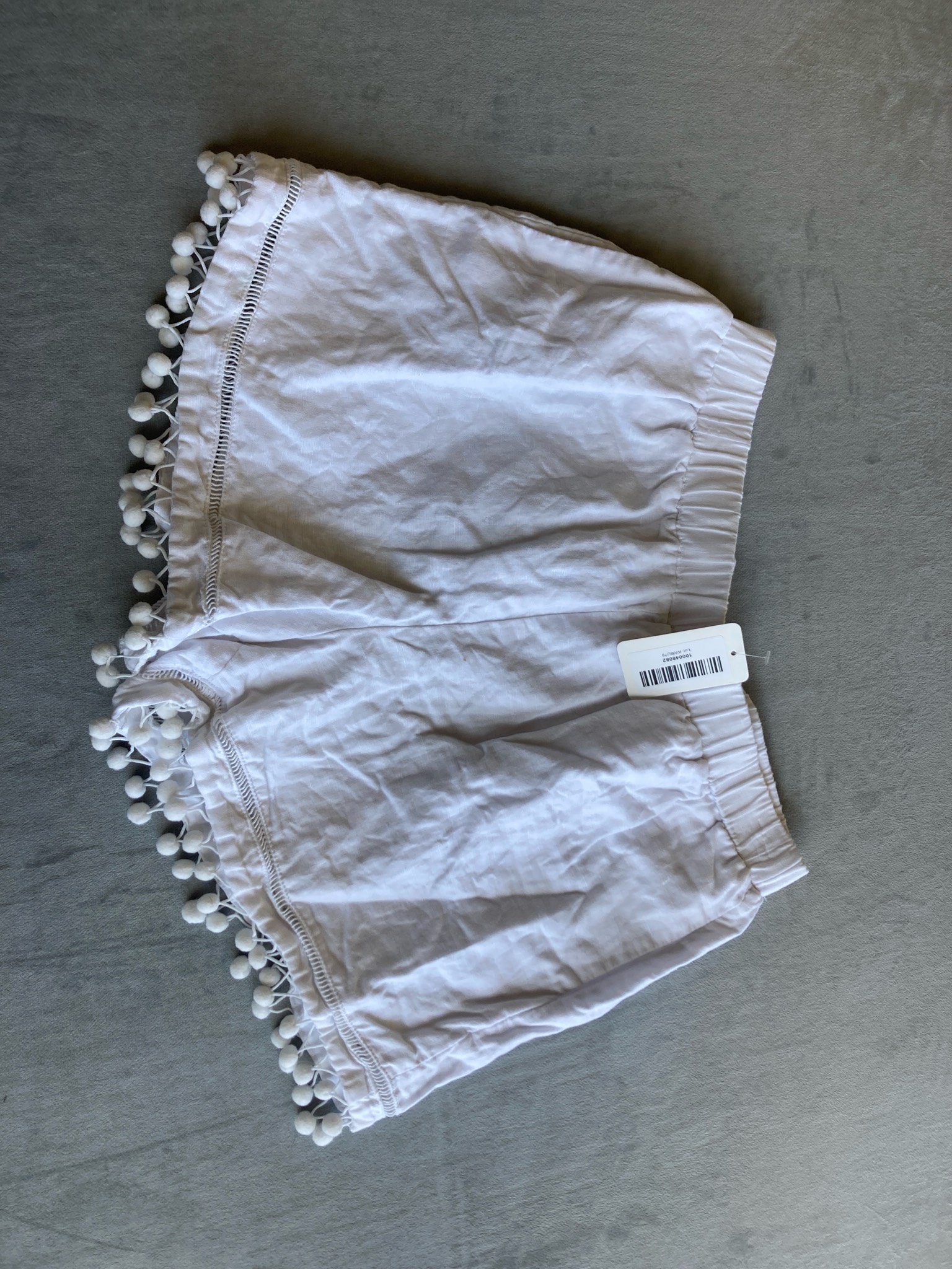 White Lightweight Woven Shorts