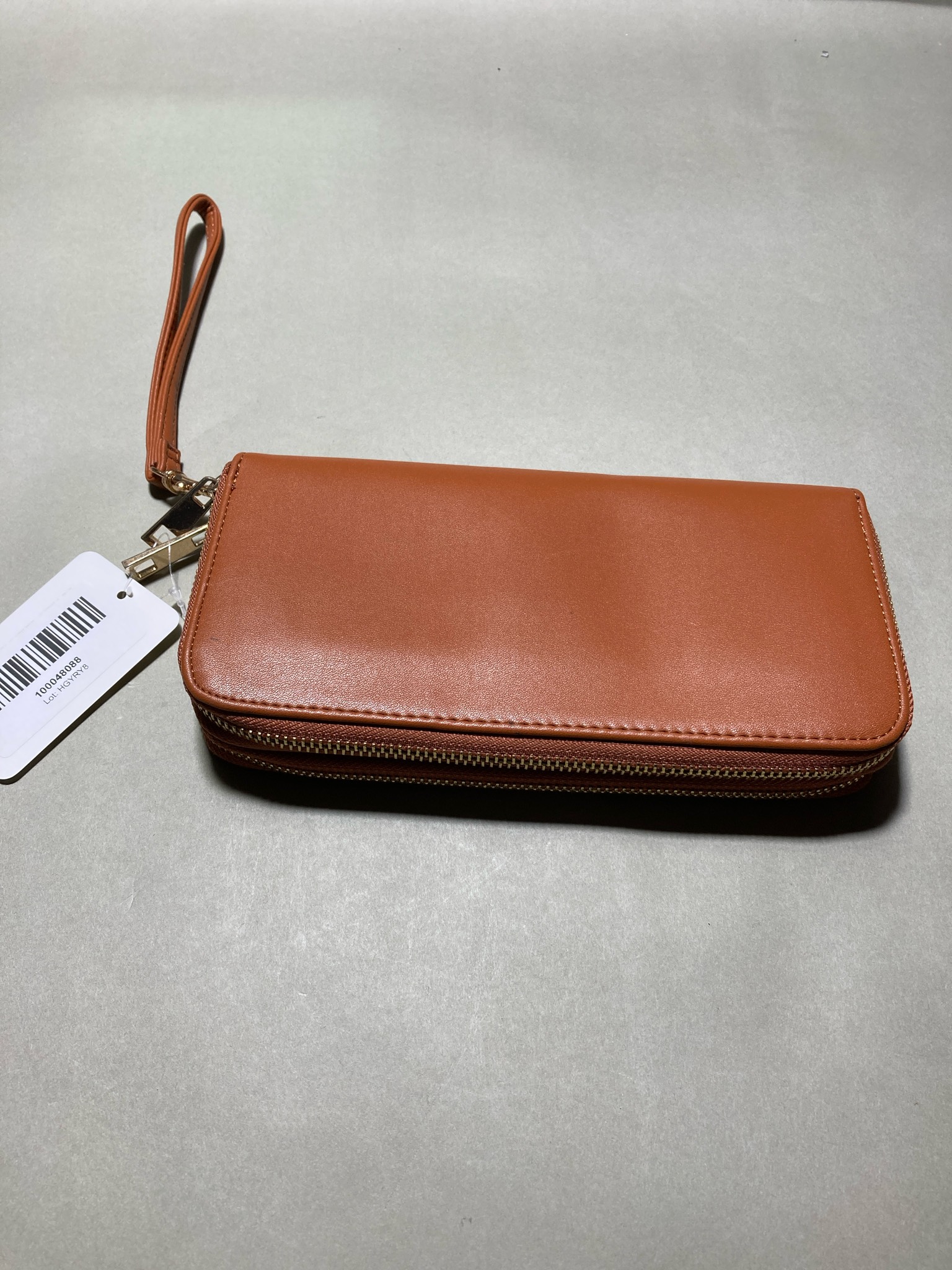 A New Day Rust Zip-Around Wristlet Wallet