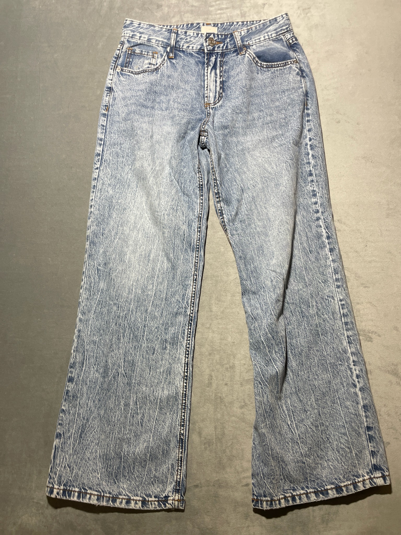 Simple Society Light Blue Acid-Wash Denim Jeans Size 5/27