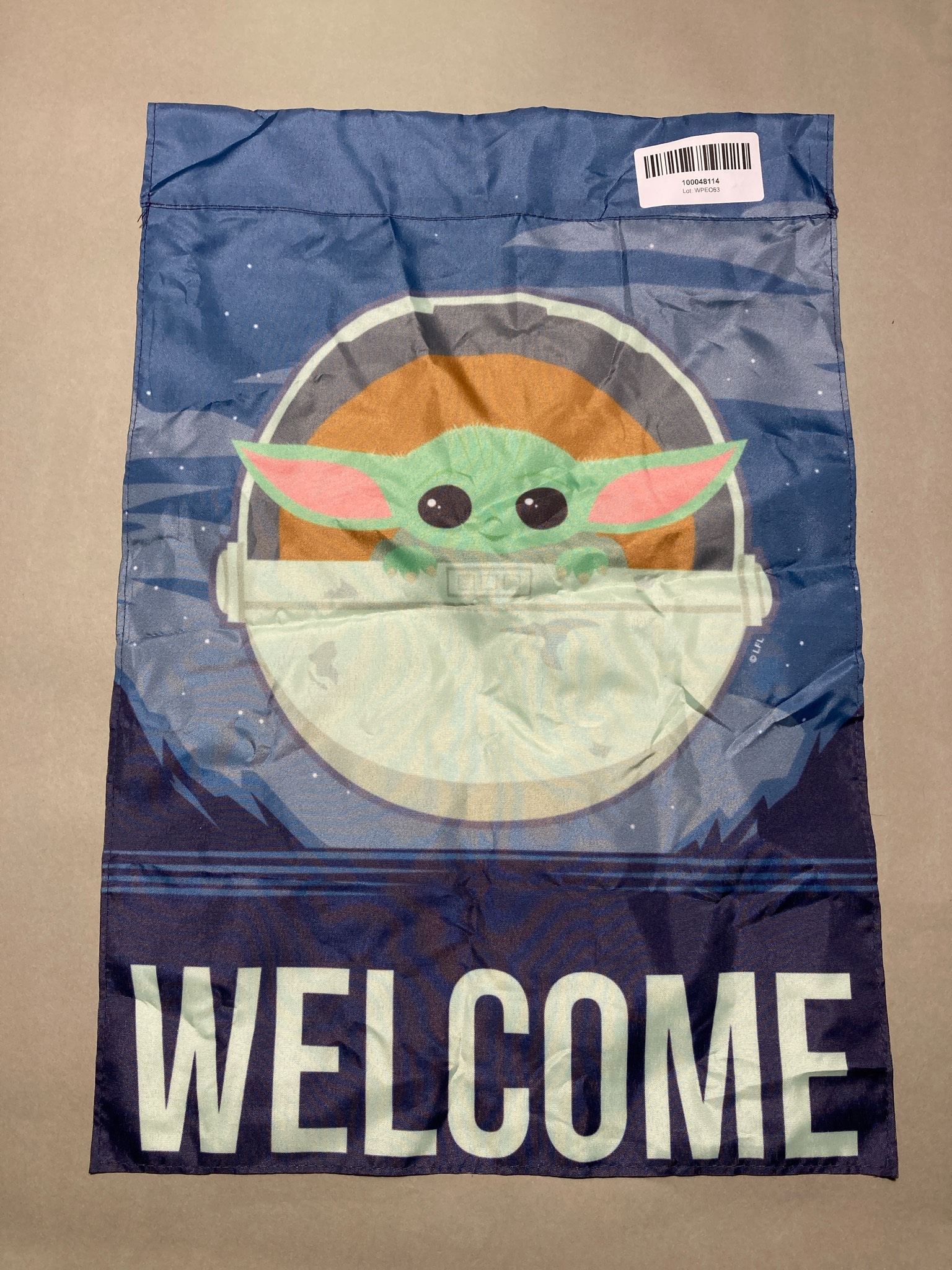 Navy and Mint Green Garden Flag
