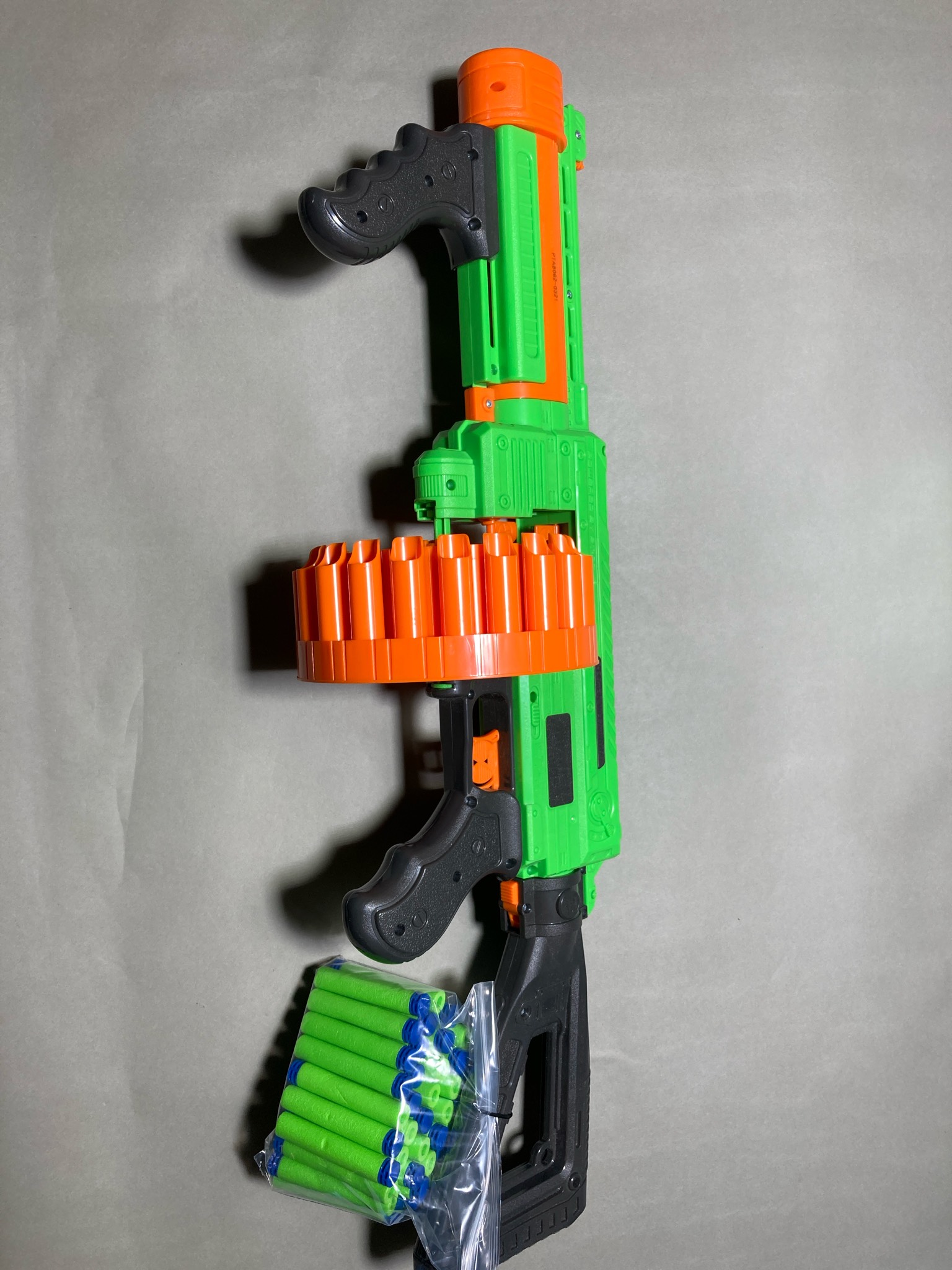 Adventure Force Green and Orange Foam Dart Blaster