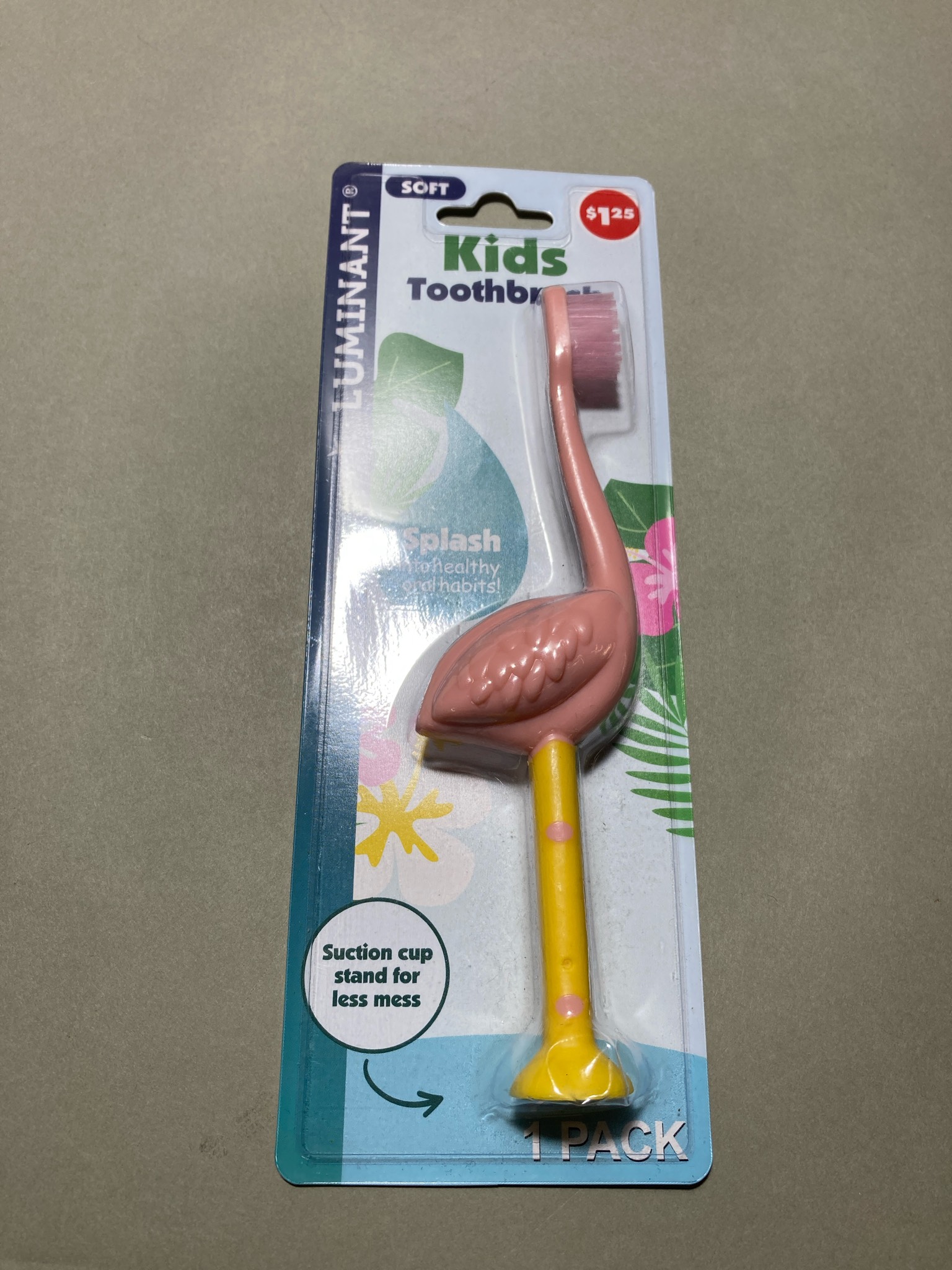 LUMINANT Pink Yellow Kids Toothbrush